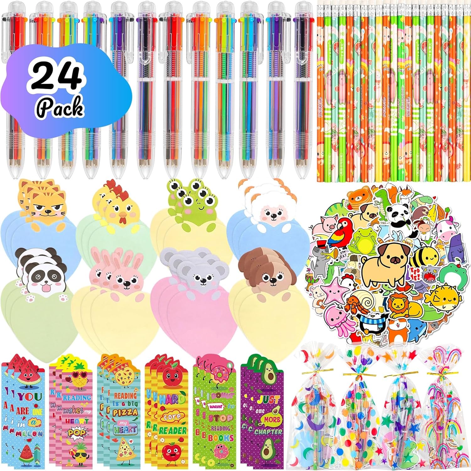 24 Pack Stationery Party Favors for Kids Classroom