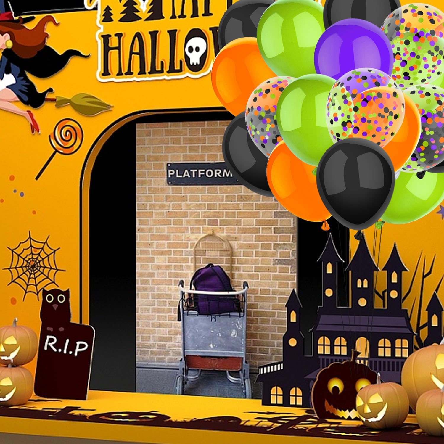 50 Pcs 12 Inch Balloons Halloween Decorations