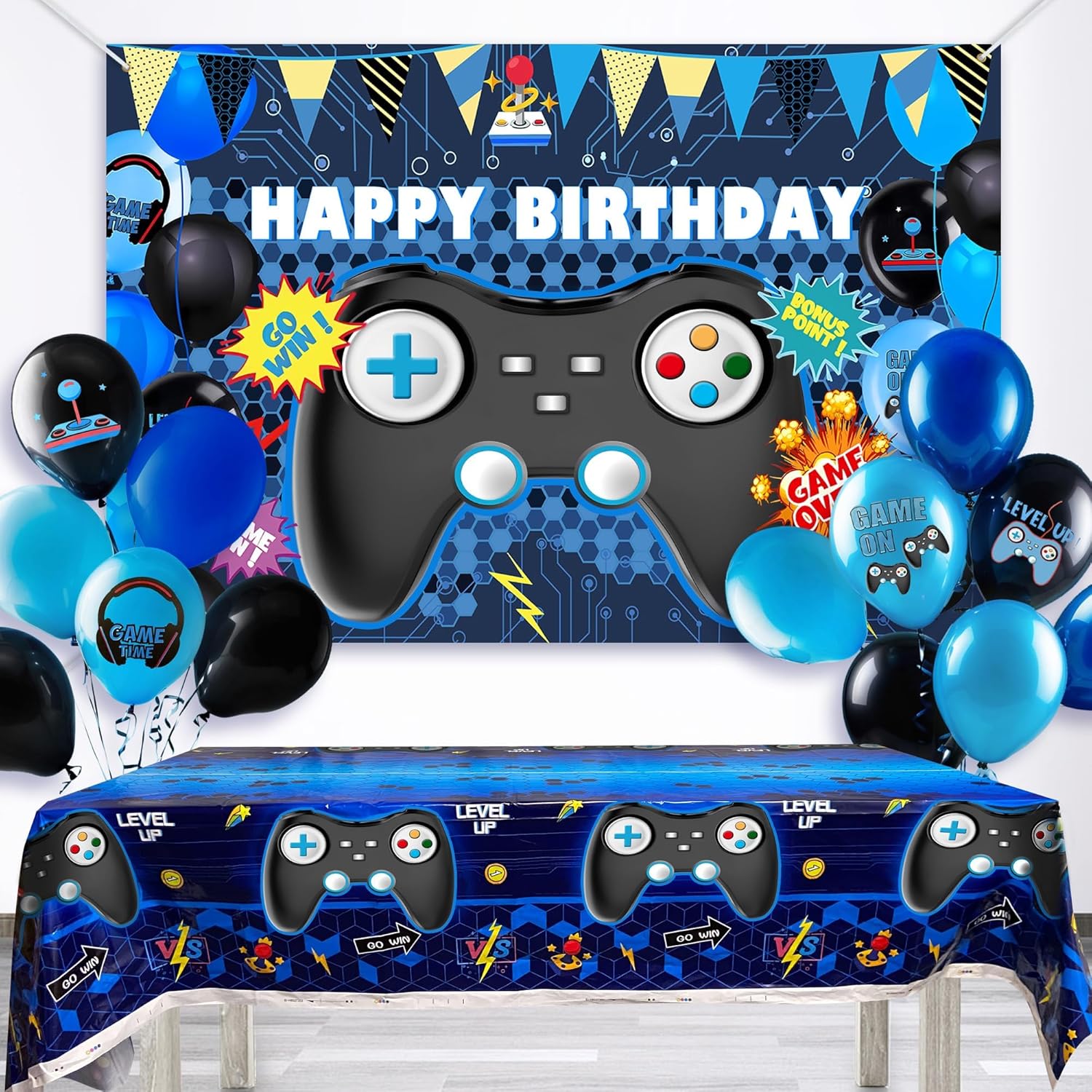 15 Piece Video Game Party Decoration Set