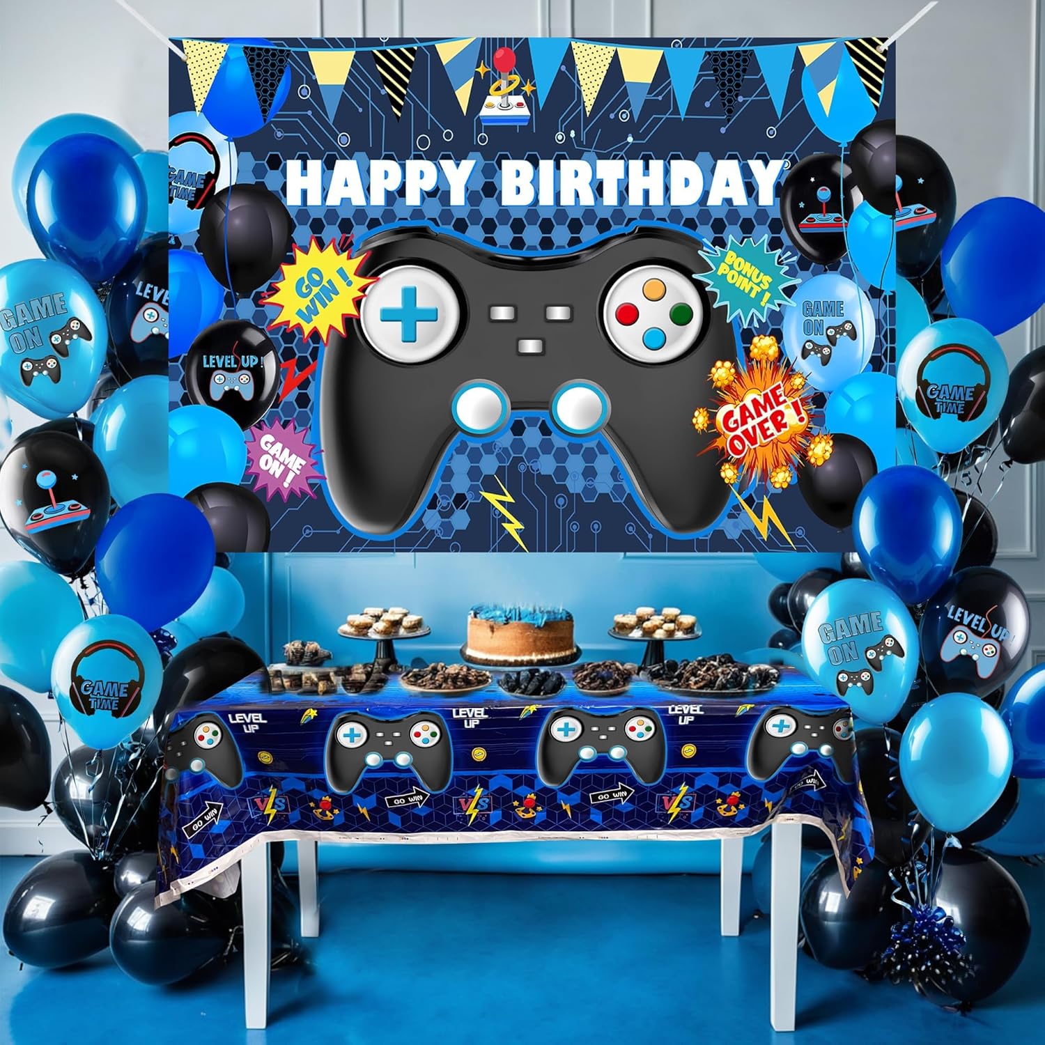 15 Piece Video Game Party Decoration Set