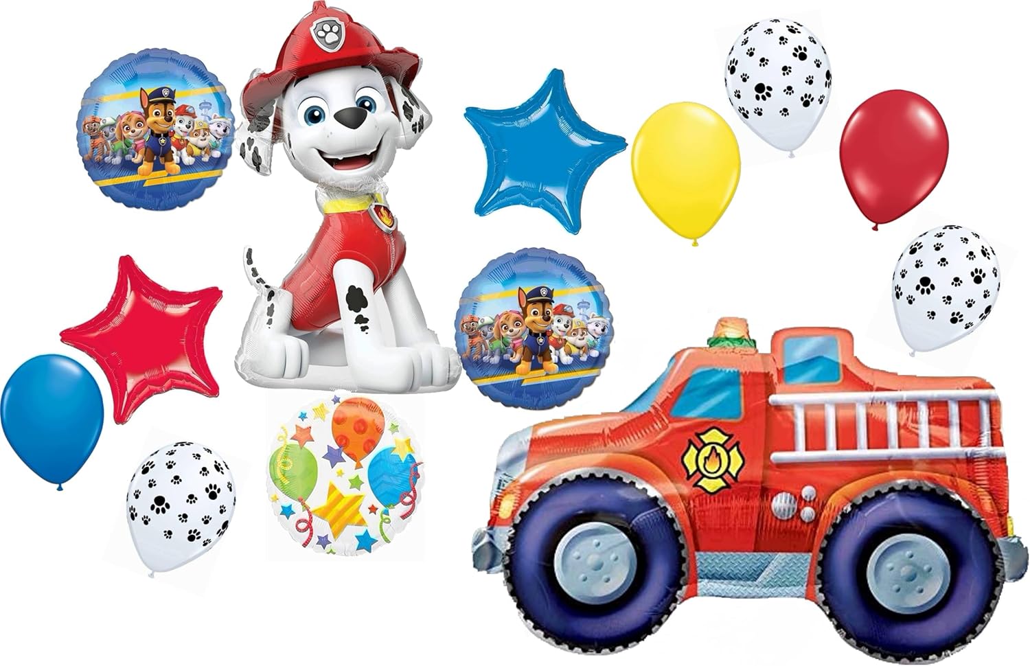 Anagram Paw Print Balloon Bouquet Decorations for Birthday Party