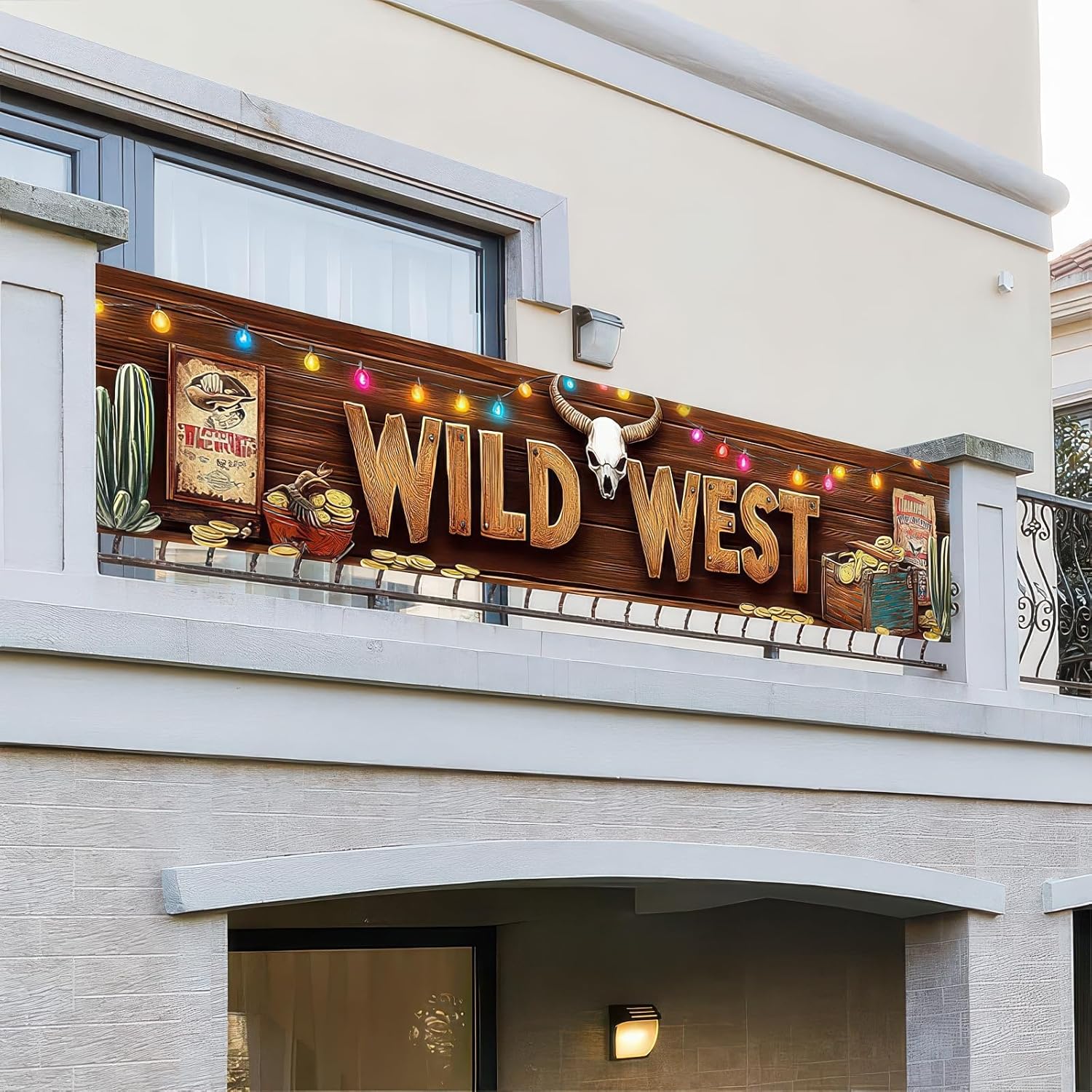Wild West Decor Banner 118 x 20 Inches