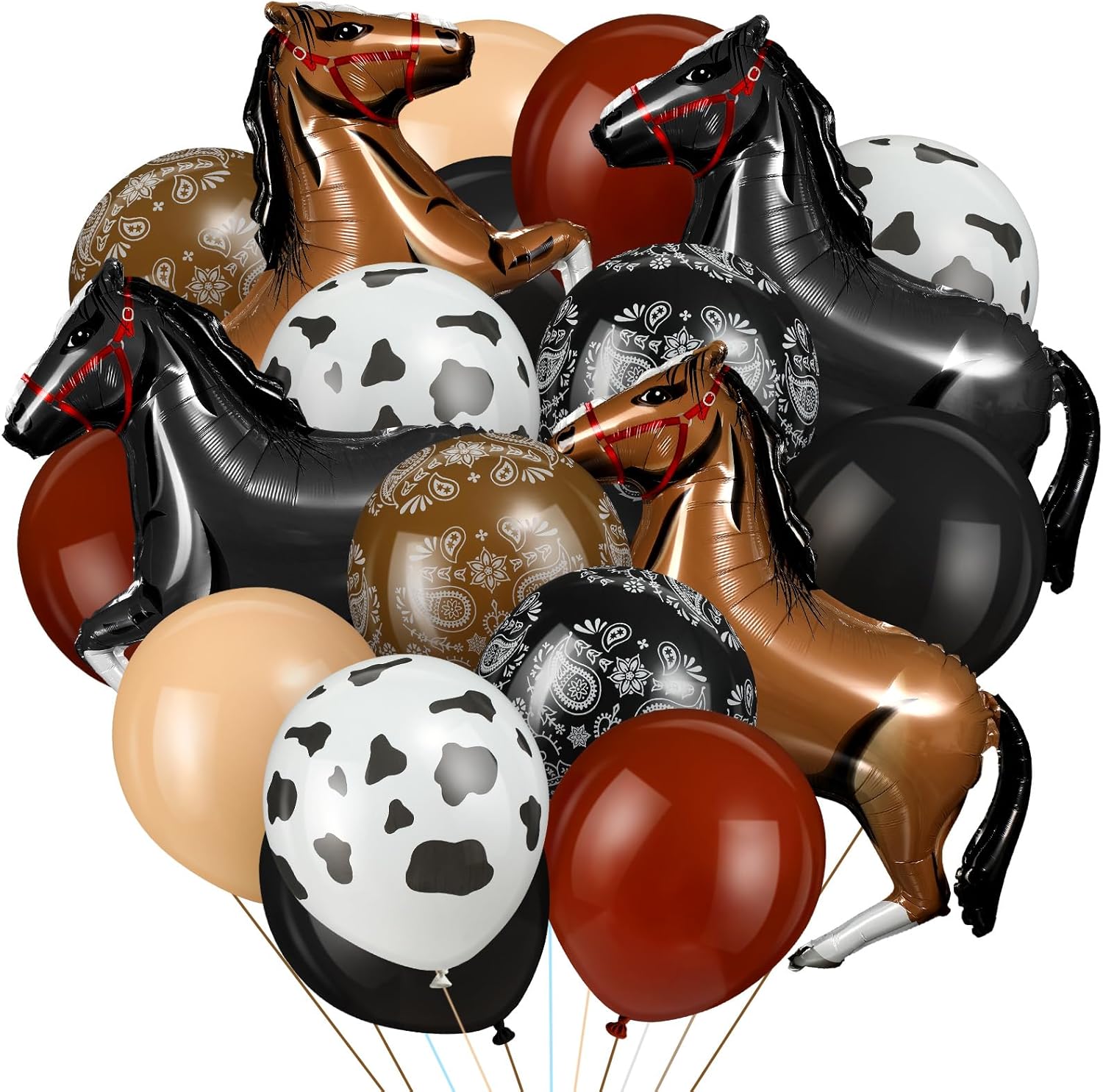 Hungdao 52 Pcs Western Balloons Decor Kit