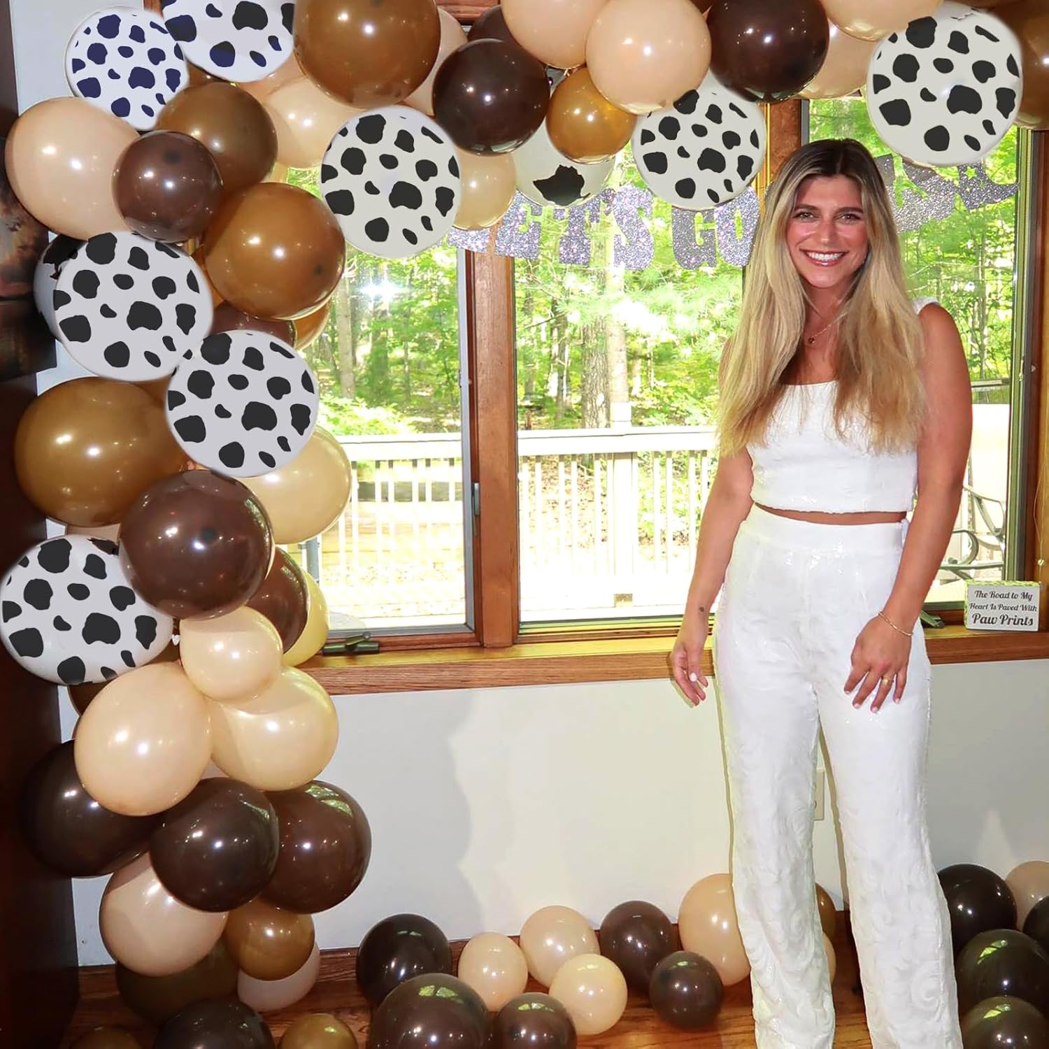 Brown Cow Balloons for Western Themed Party Decorations