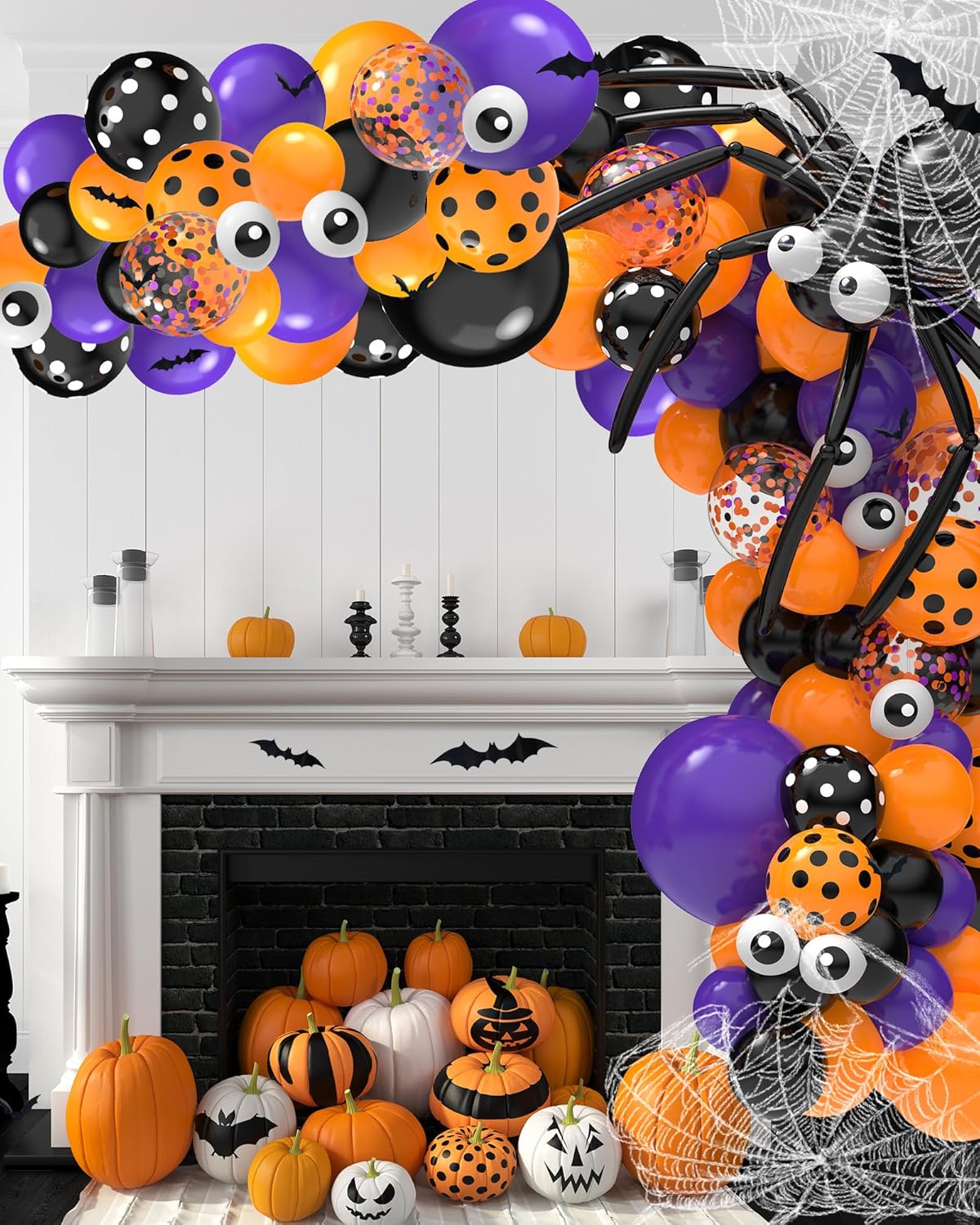 126 Pcs Halloween Balloon Garland Arch Kit 1