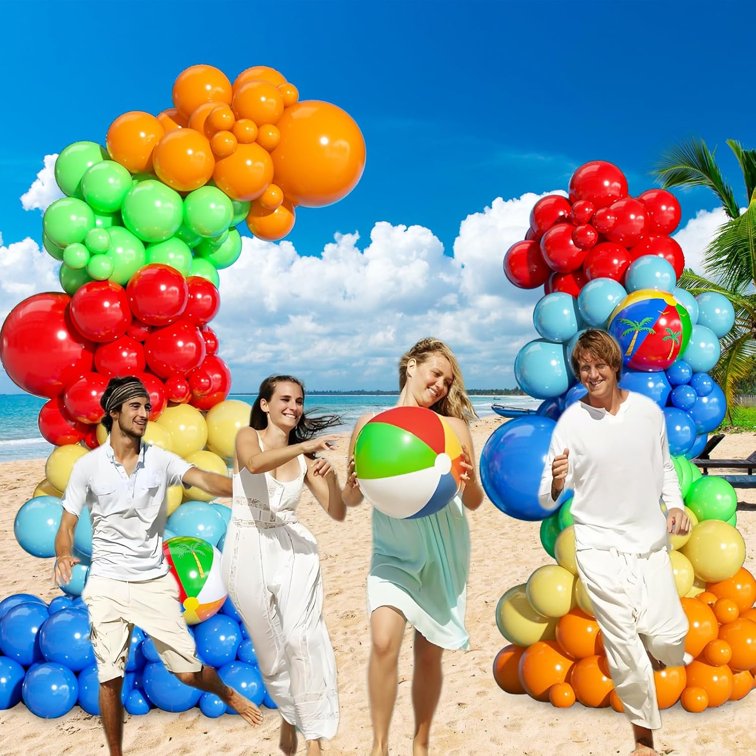 143pcs Pool Party Balloon Arch Decor