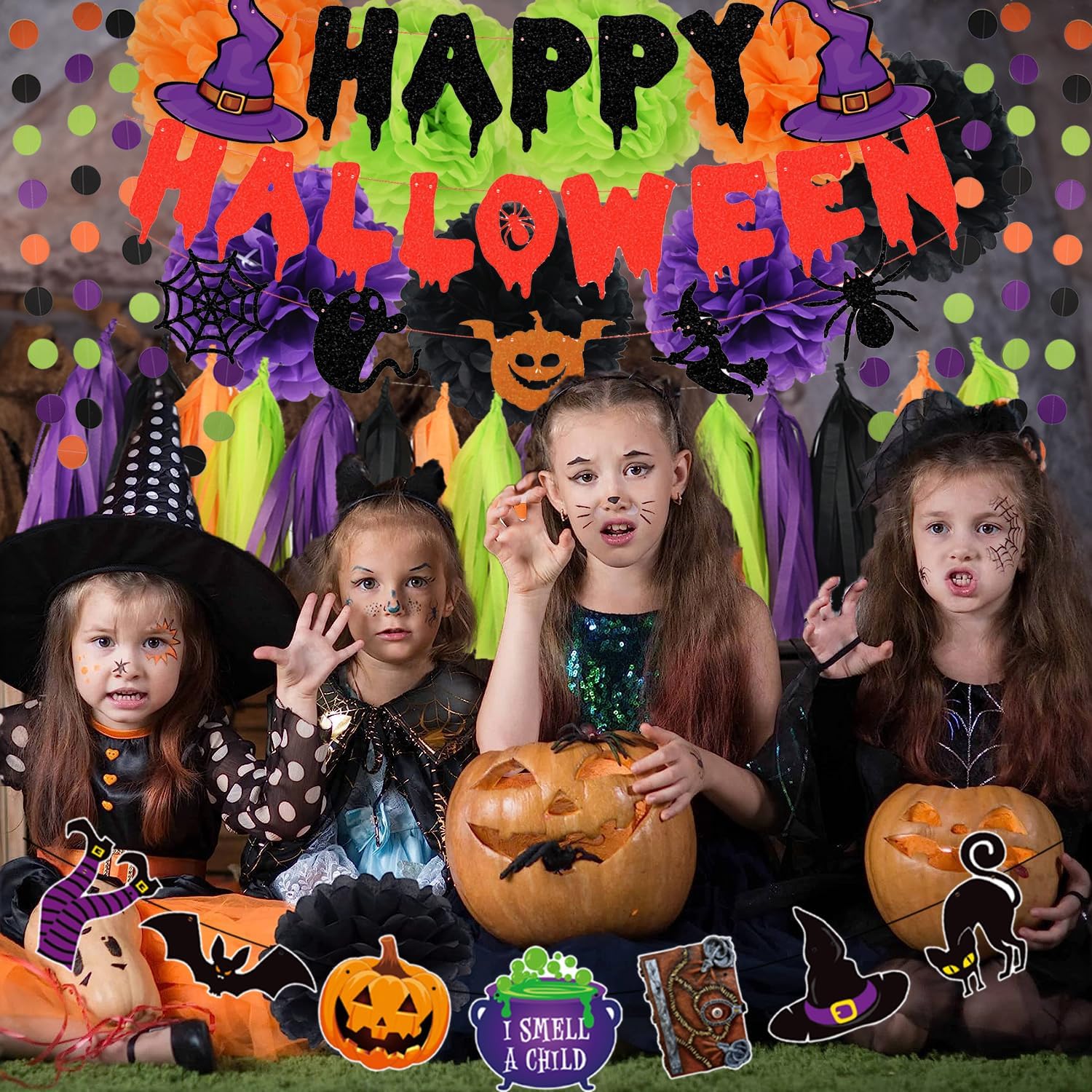 PartyGarden Halloween Decor Kit for SUV and Parties