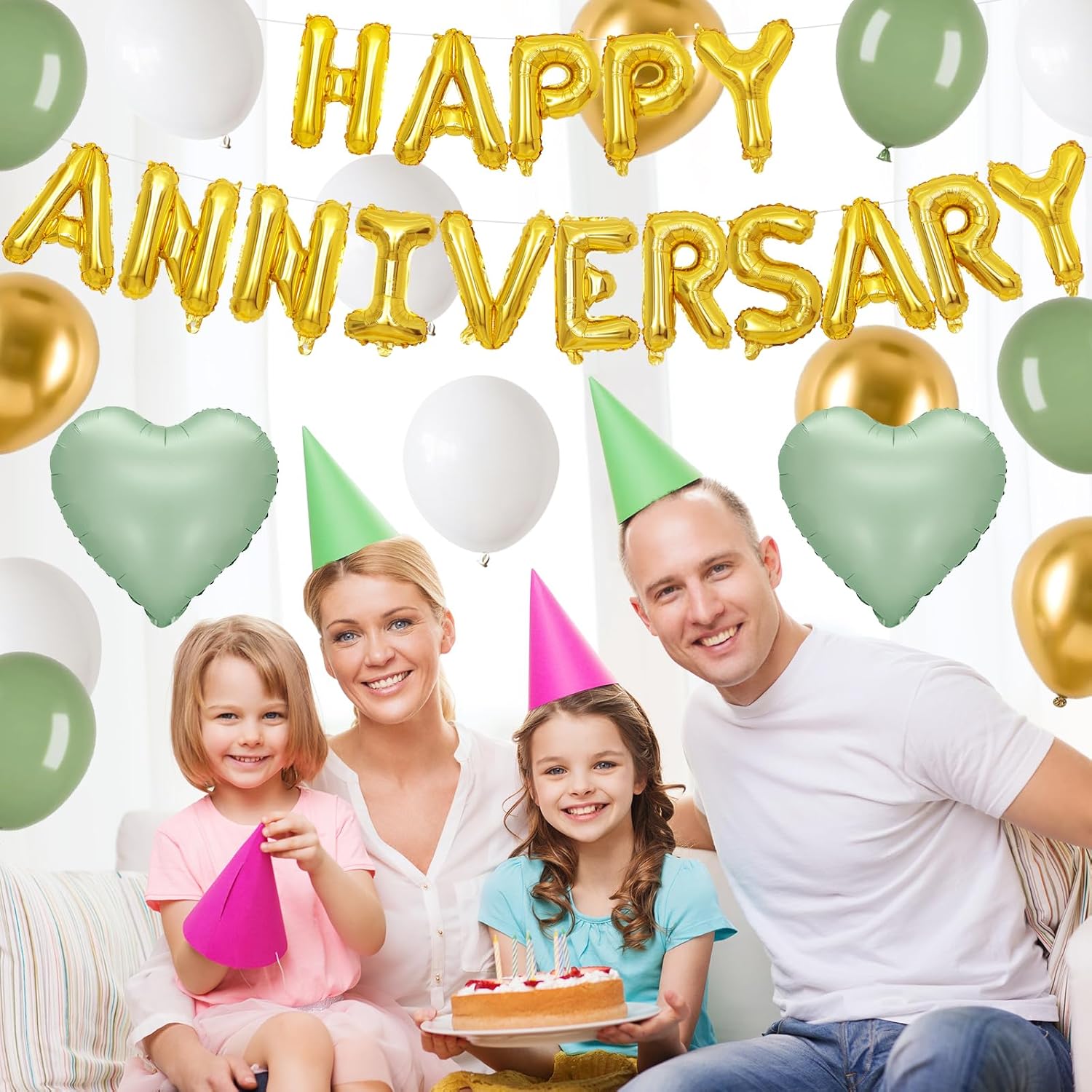 Happy Anniversary Foil Balloon Decor Set
