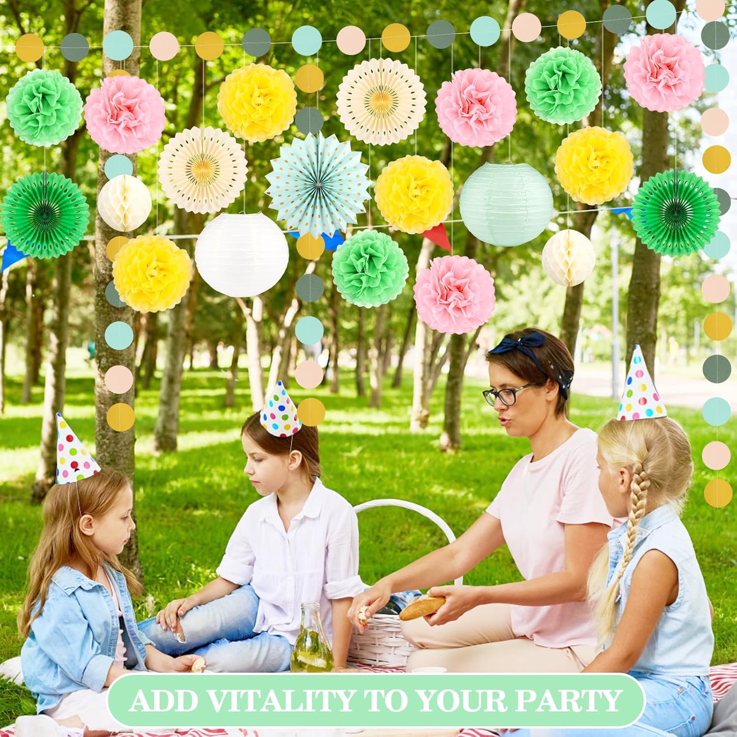21 Pcs Hawaiian Pool Party Decorations Set