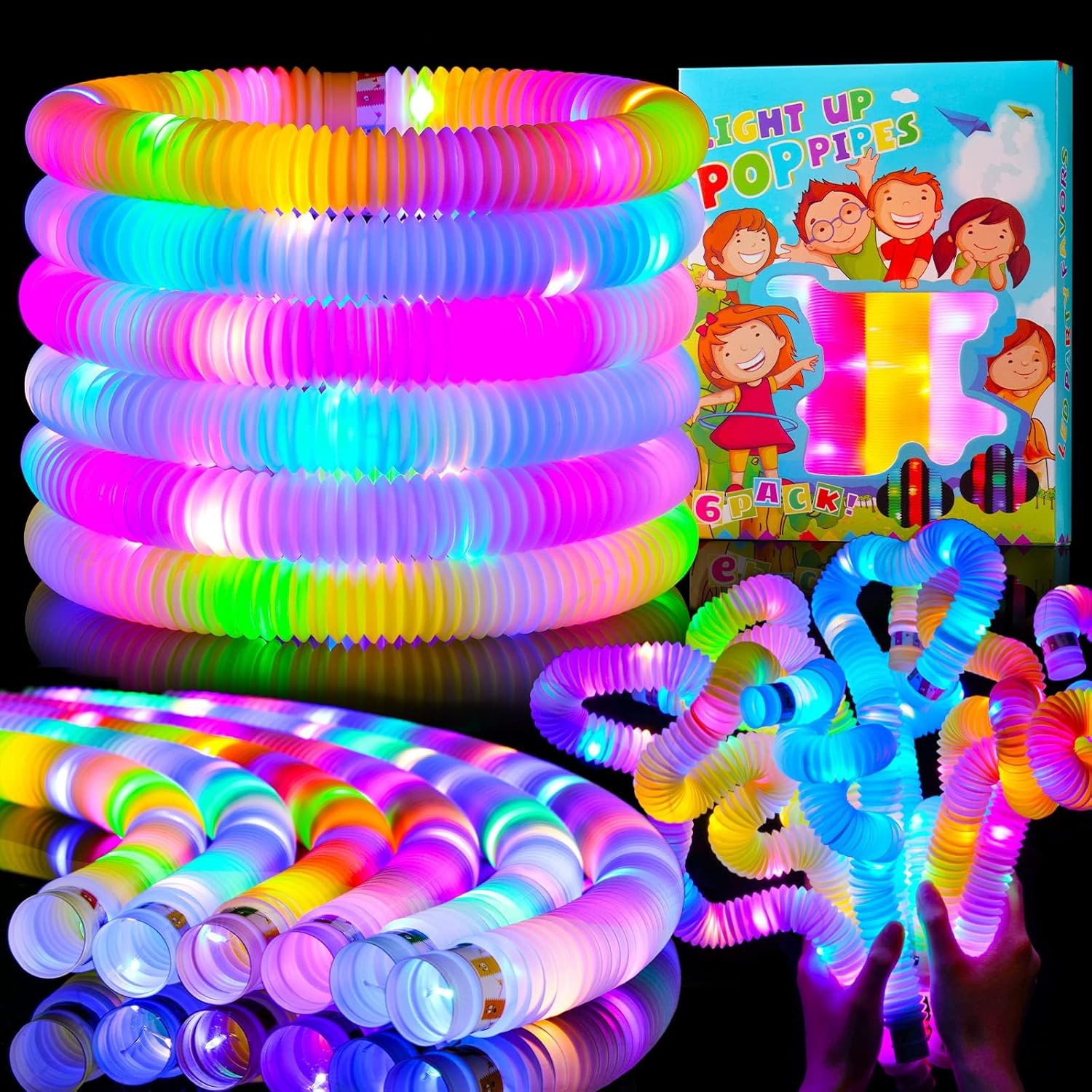 24 Pcs LED Light Up Party Favors for Kids