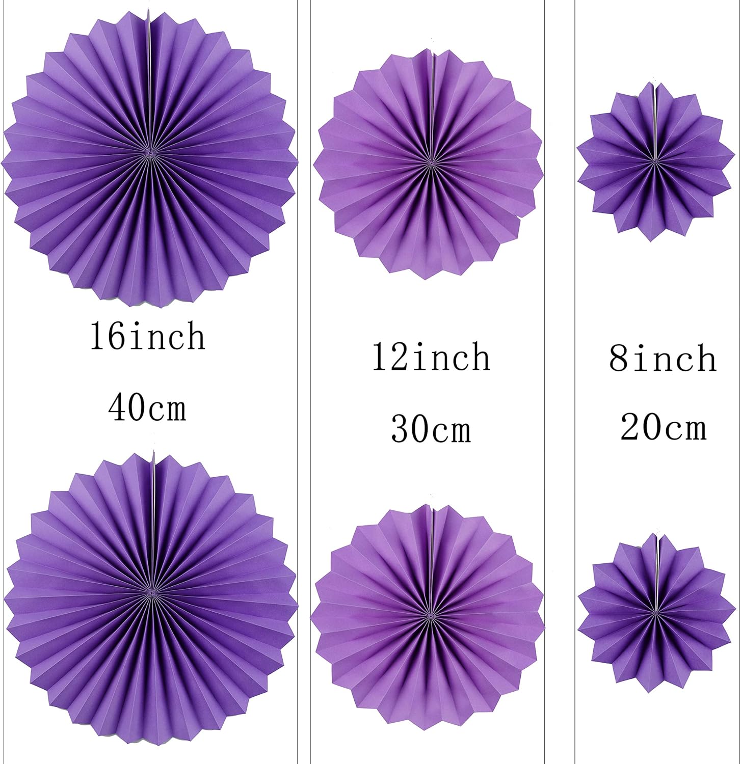 Video Game Party Hanging Fans 12pc - Black Purple Decorations