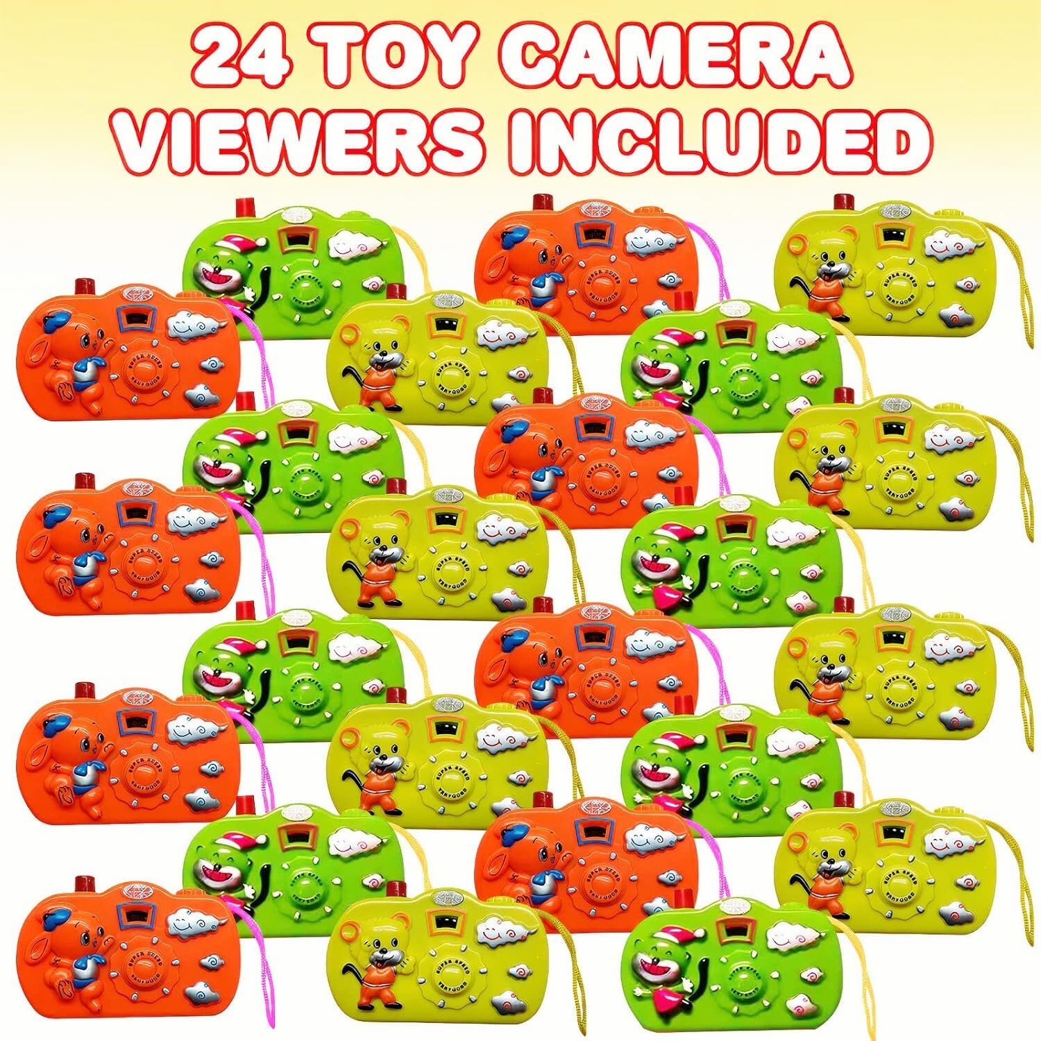 ArtCreativity Kids Camera Toy Set 24PCs 3 Colors