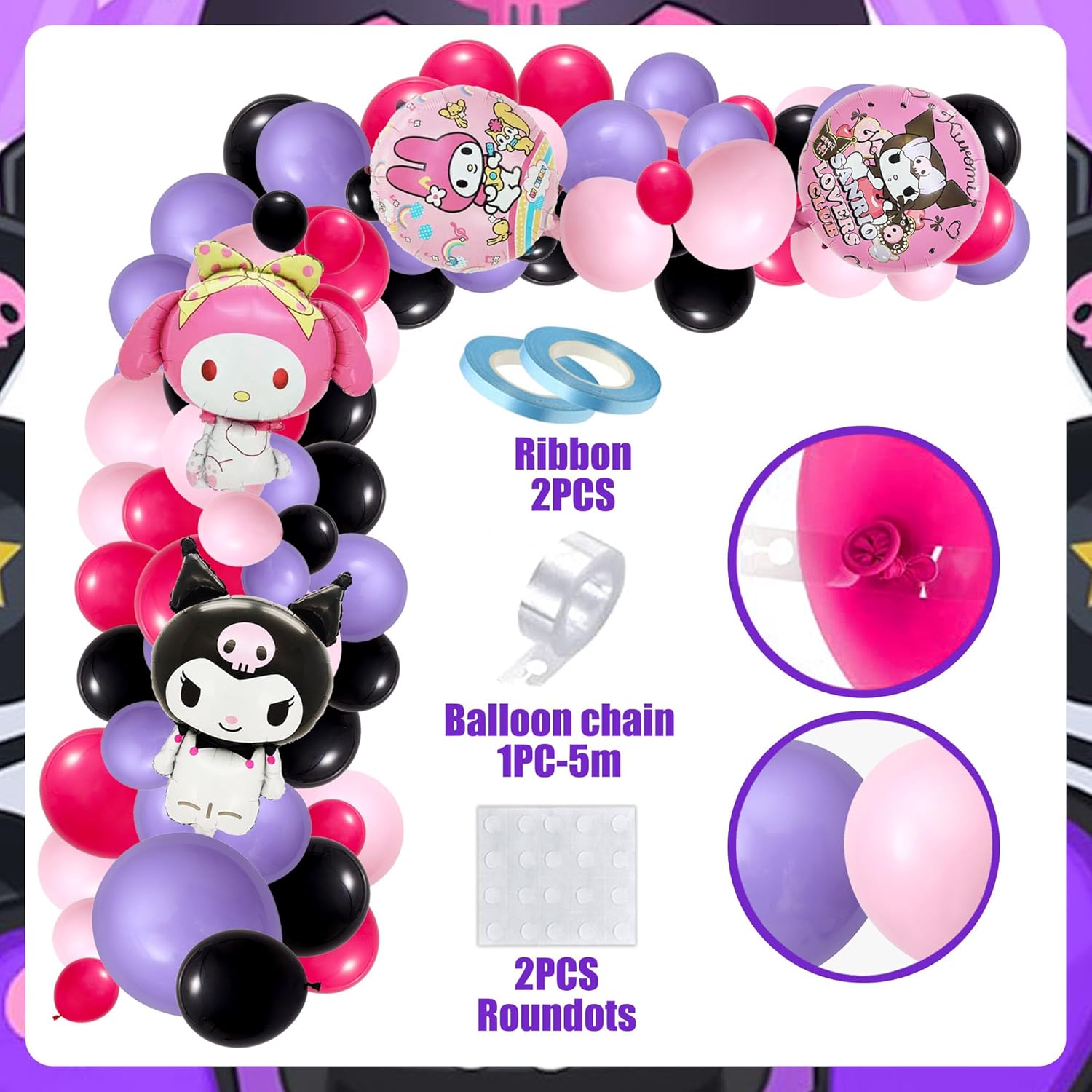 Signreen Kawaii Birthday Party Decor Kit