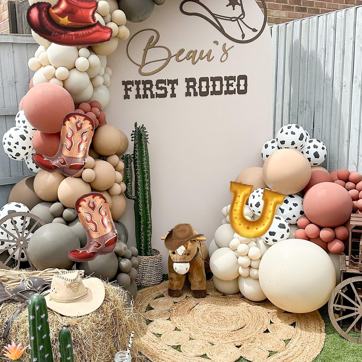 Western Cowboy Balloon Arch Kit 168 pcs