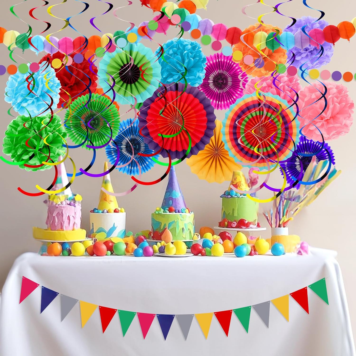 Telooco 33pcs Fiesta Decorations Set