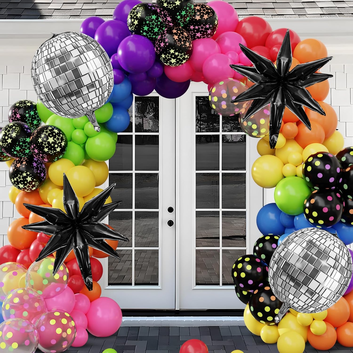 Amandir Neon Glow in the Dark Party Decor Kit
