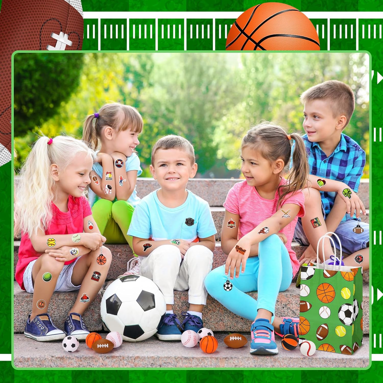 Aoriher 200 Pcs Sport Party Favors Set