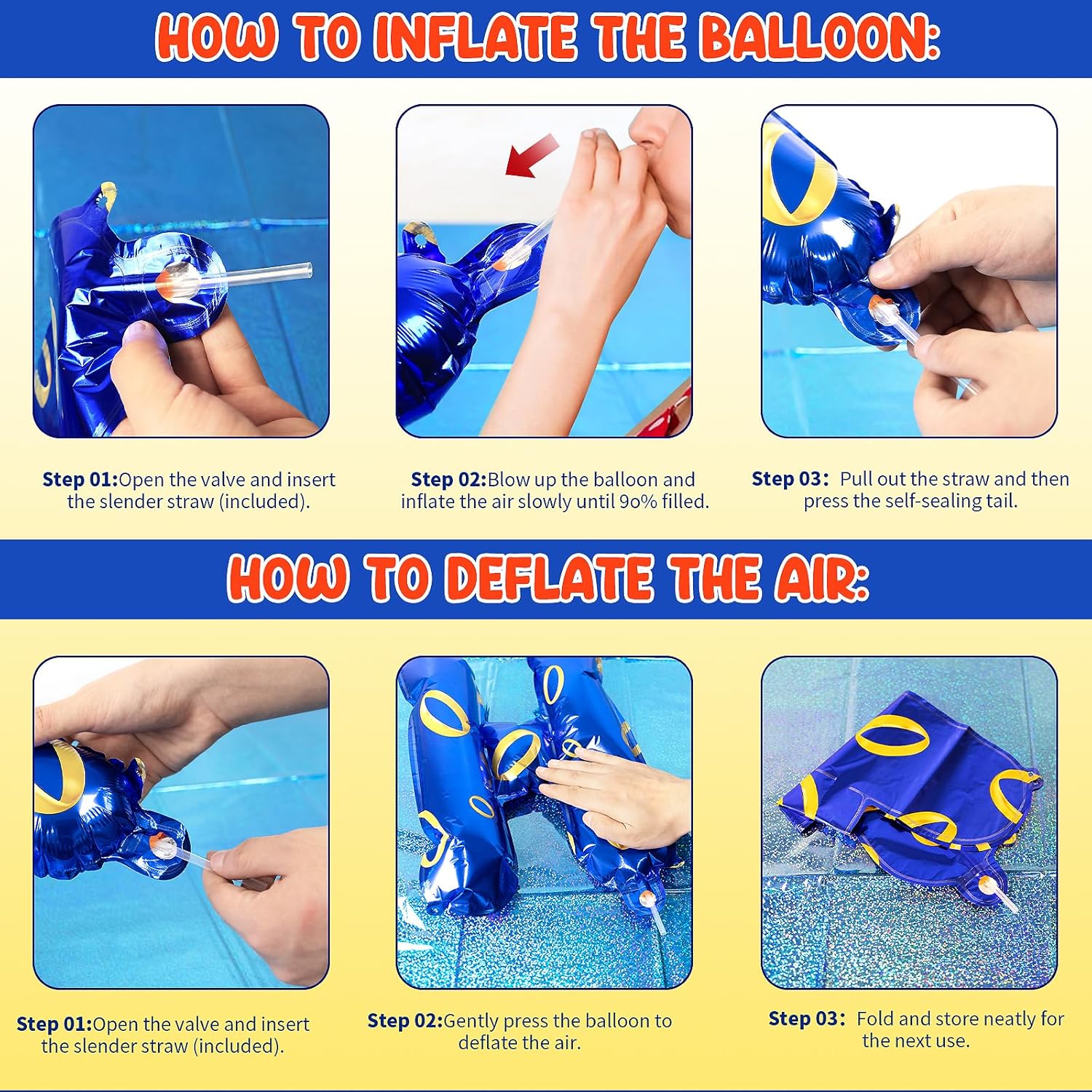 Cartoon Blue Hedgehog Birthday Banner Decorations