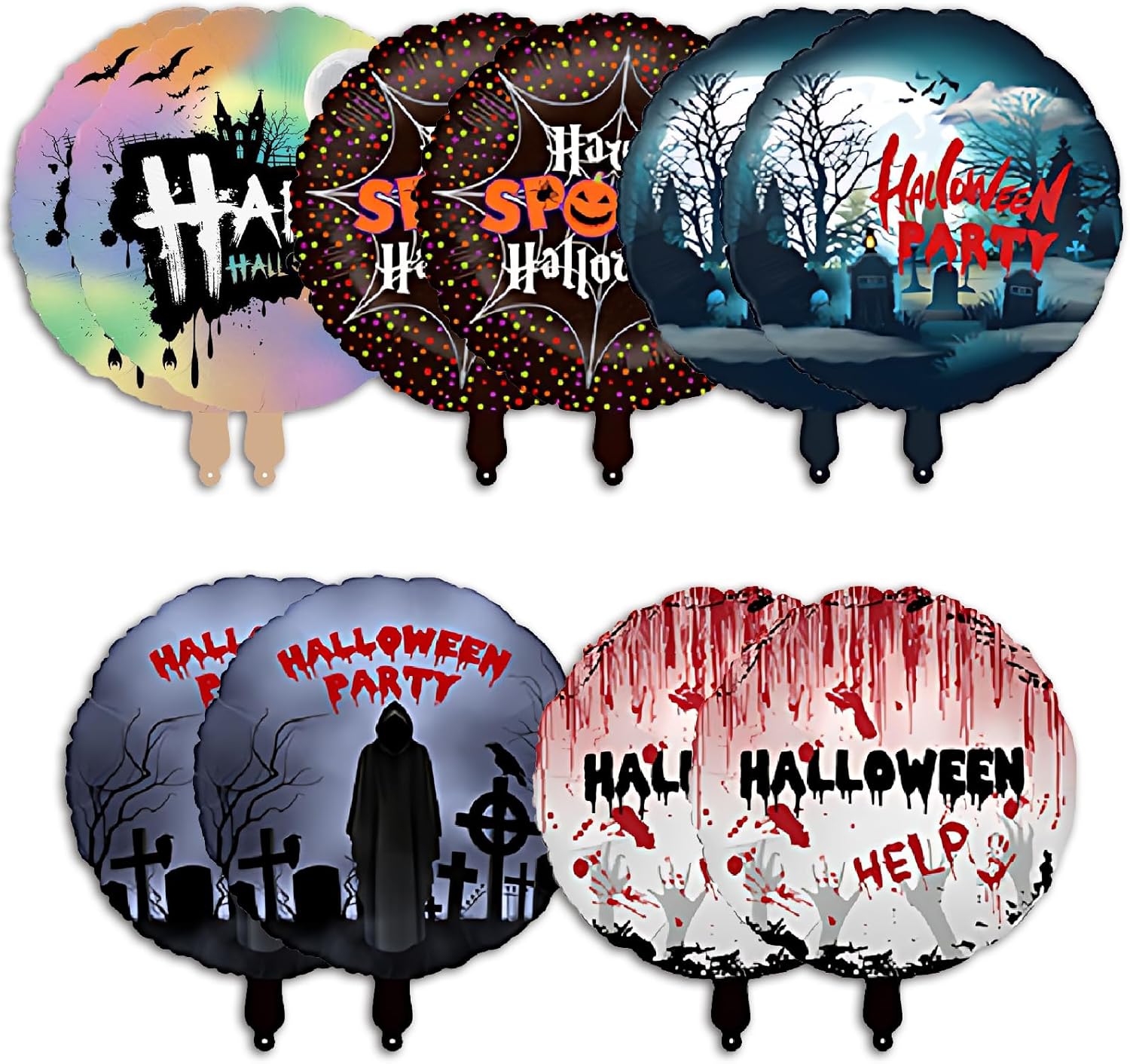 10 PCS Scary Halloween Balloons 2362in Blood Splatter Party Decor