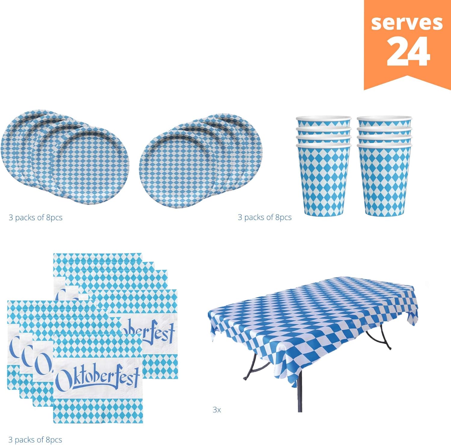 Oktoberfest Party Pack Bundle for 24 Settings