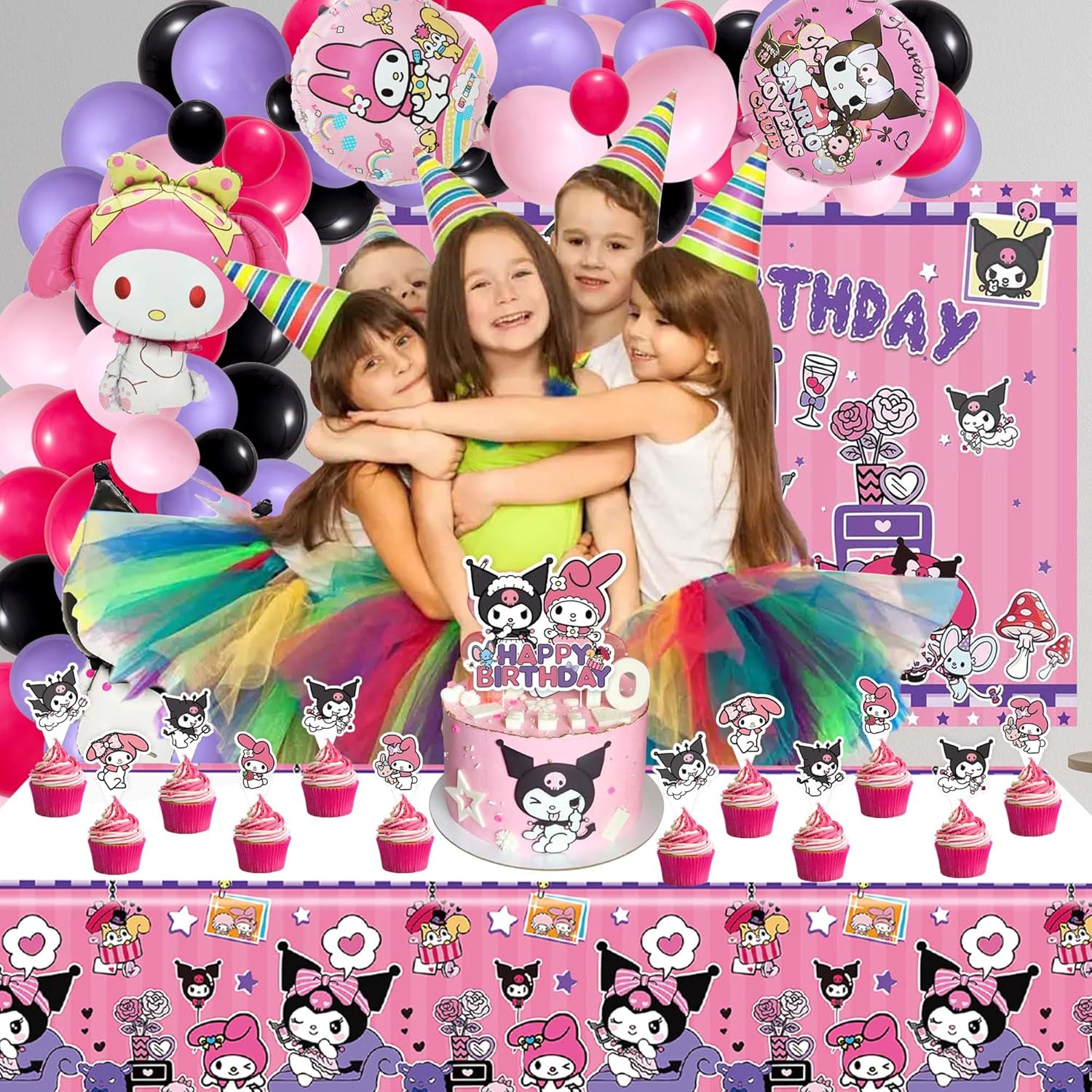 Signreen Kawaii Birthday Party Decor Kit