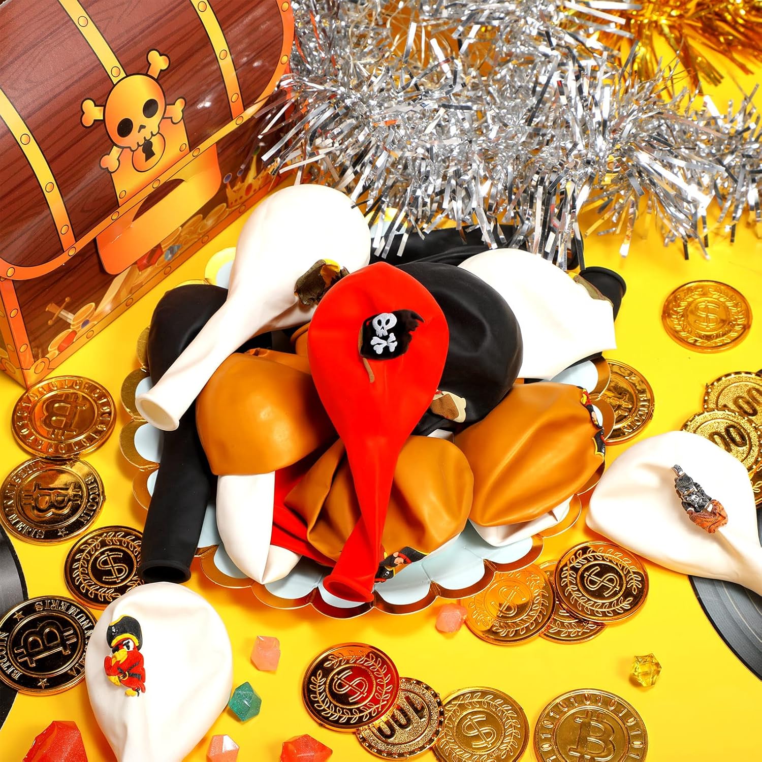 Harrycle 45 Pcs Pirate Party Balloons Set