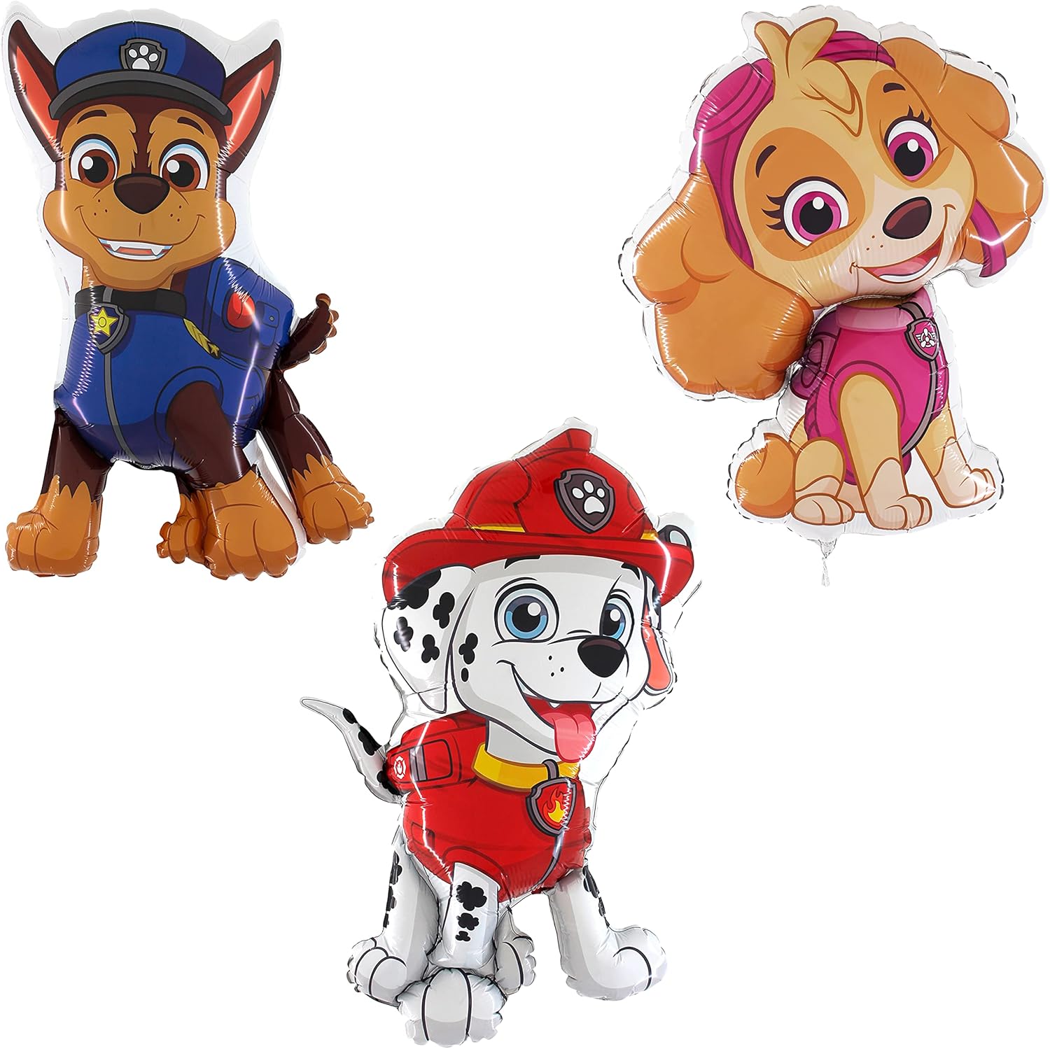 Toyland Pack Of 3 Paw Patrol Foil Balloons - Marshall Skye Chase