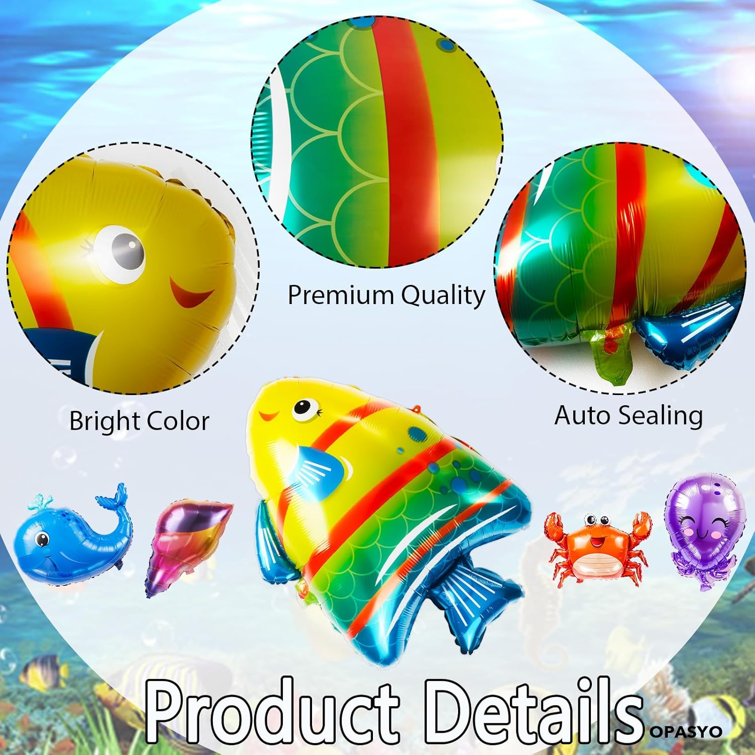 Sea Animal Balloons for Under the Sea Party Decorations