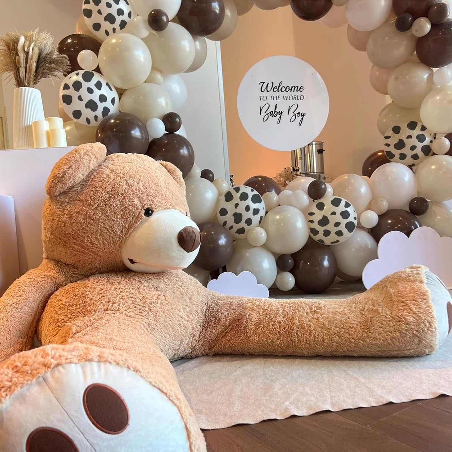 Brown Cow Balloons for Western Themed Party Decorations