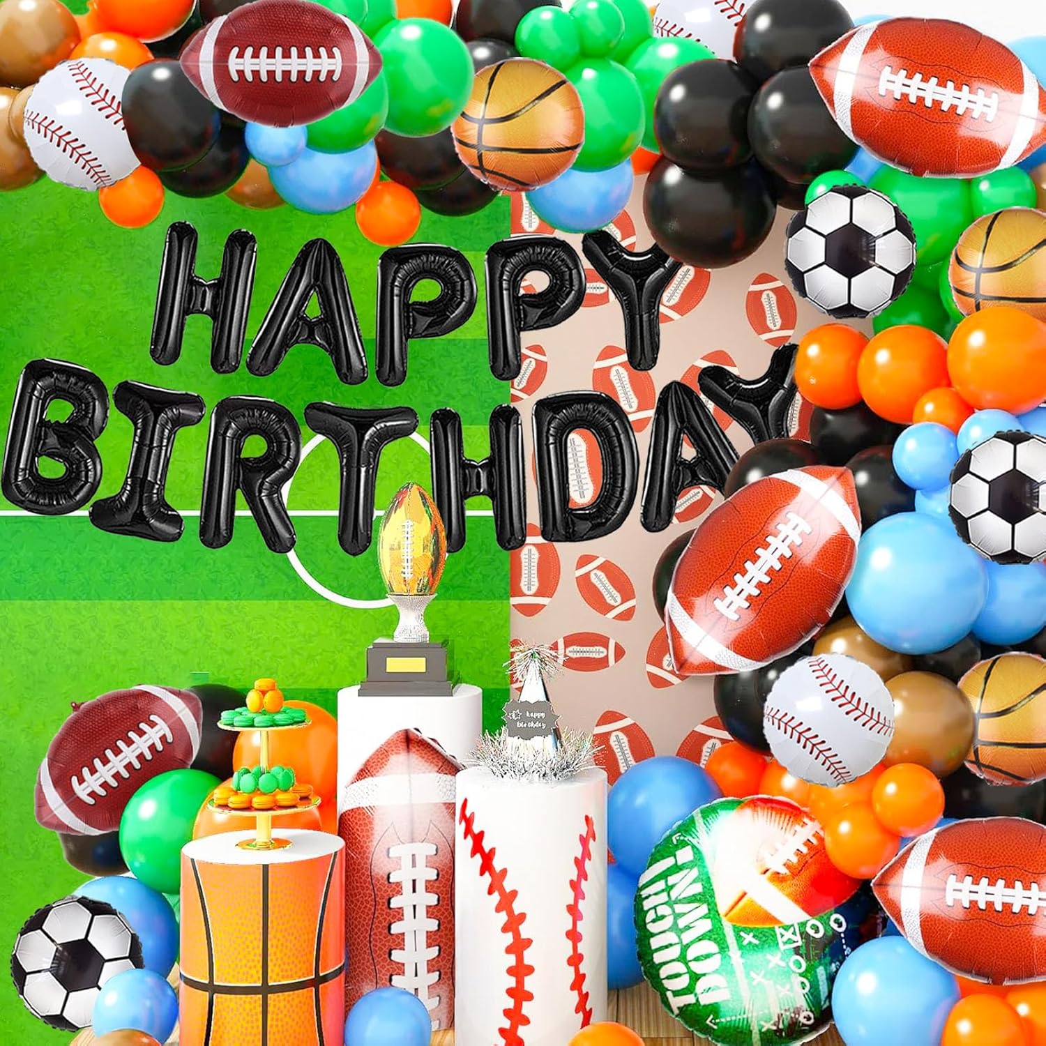 Ushinemi Sports Birthday Balloon Decorations