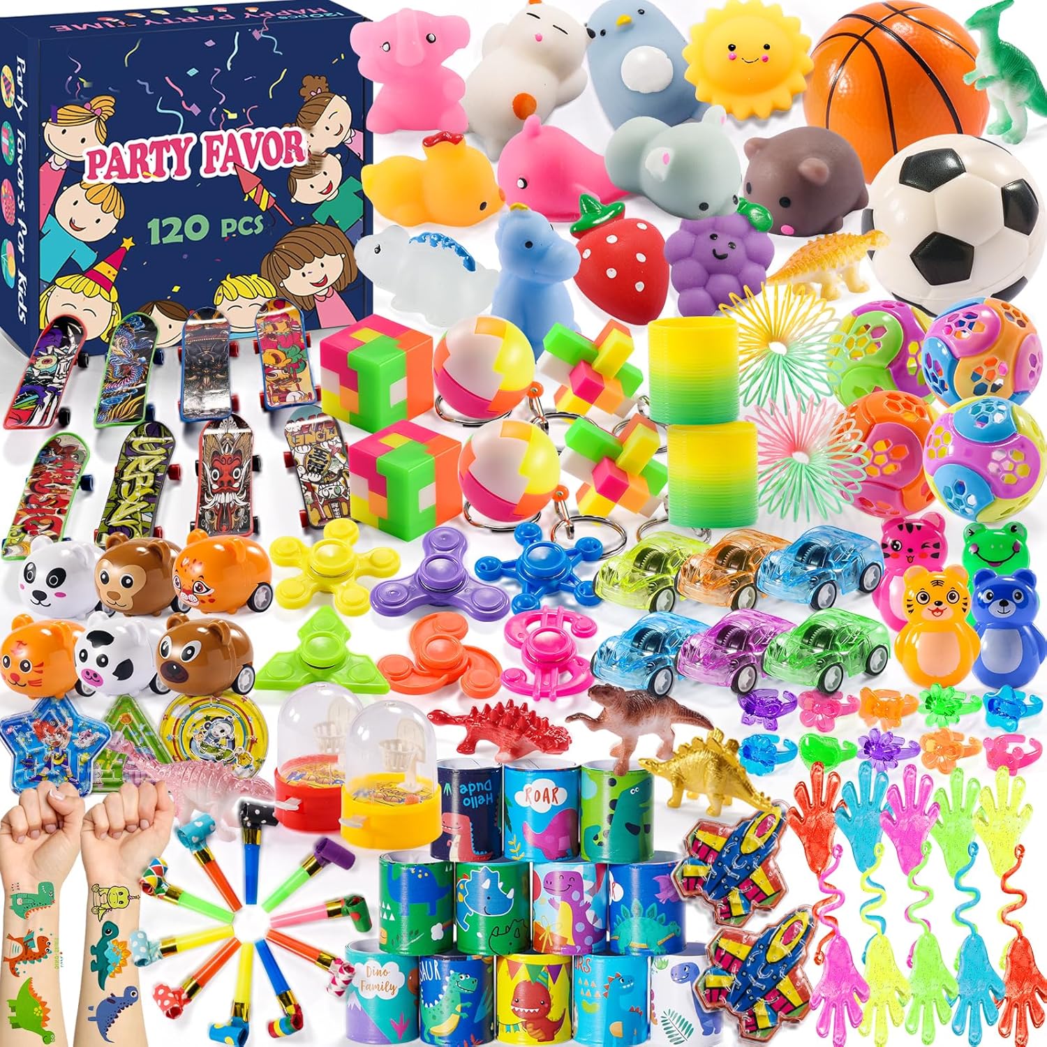 120PCS Kids Party Favors Toy Assortment