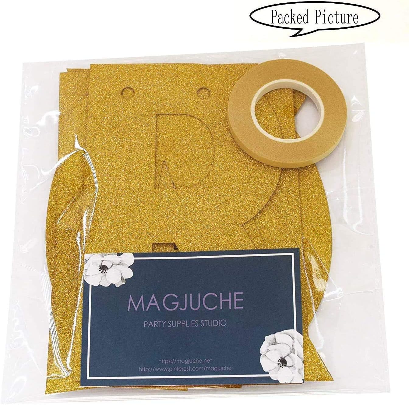 Gold Happy 100th Birthday Banner Decorations