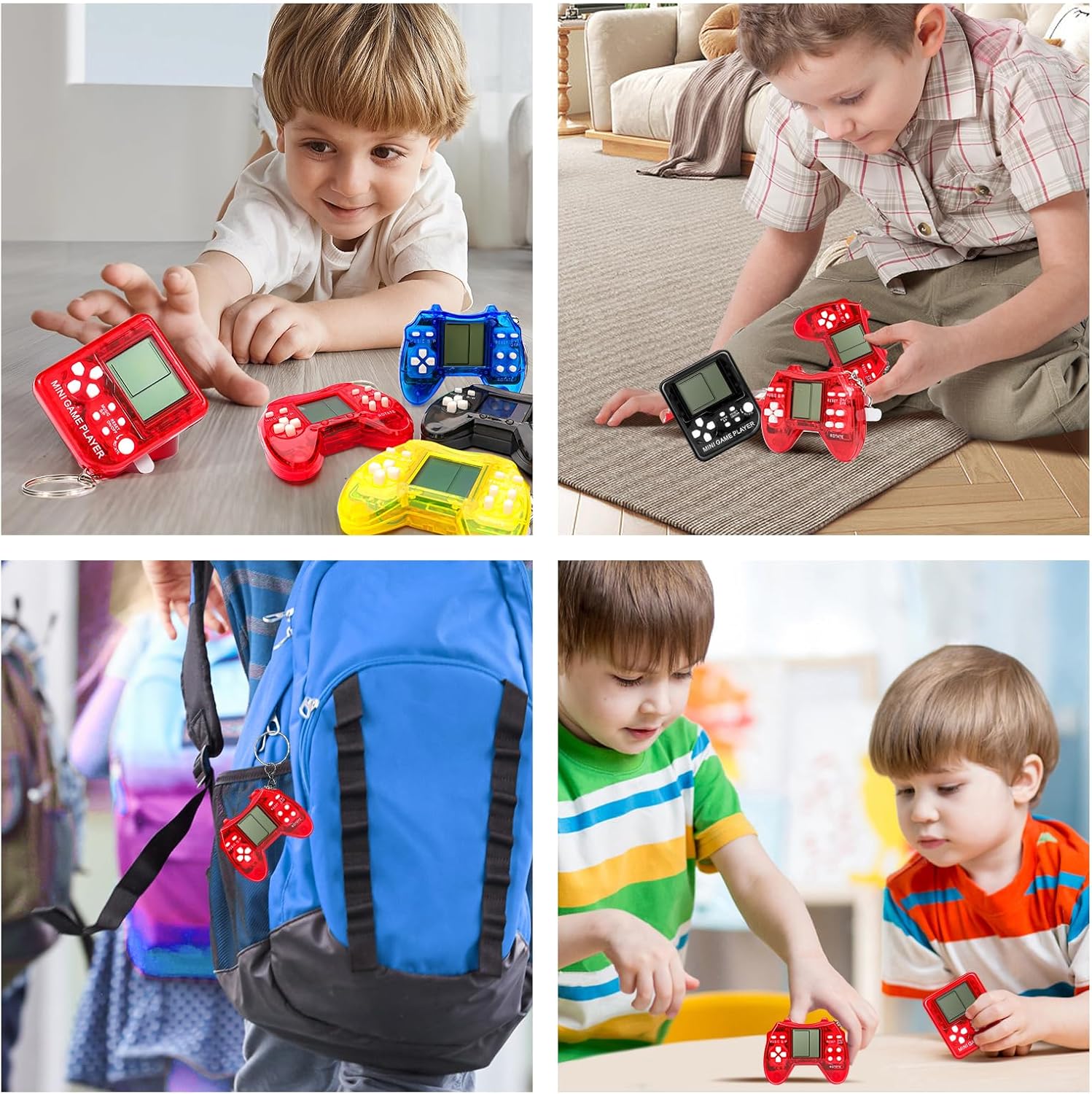 24Pcs Video Game Party Favors Keychain Set