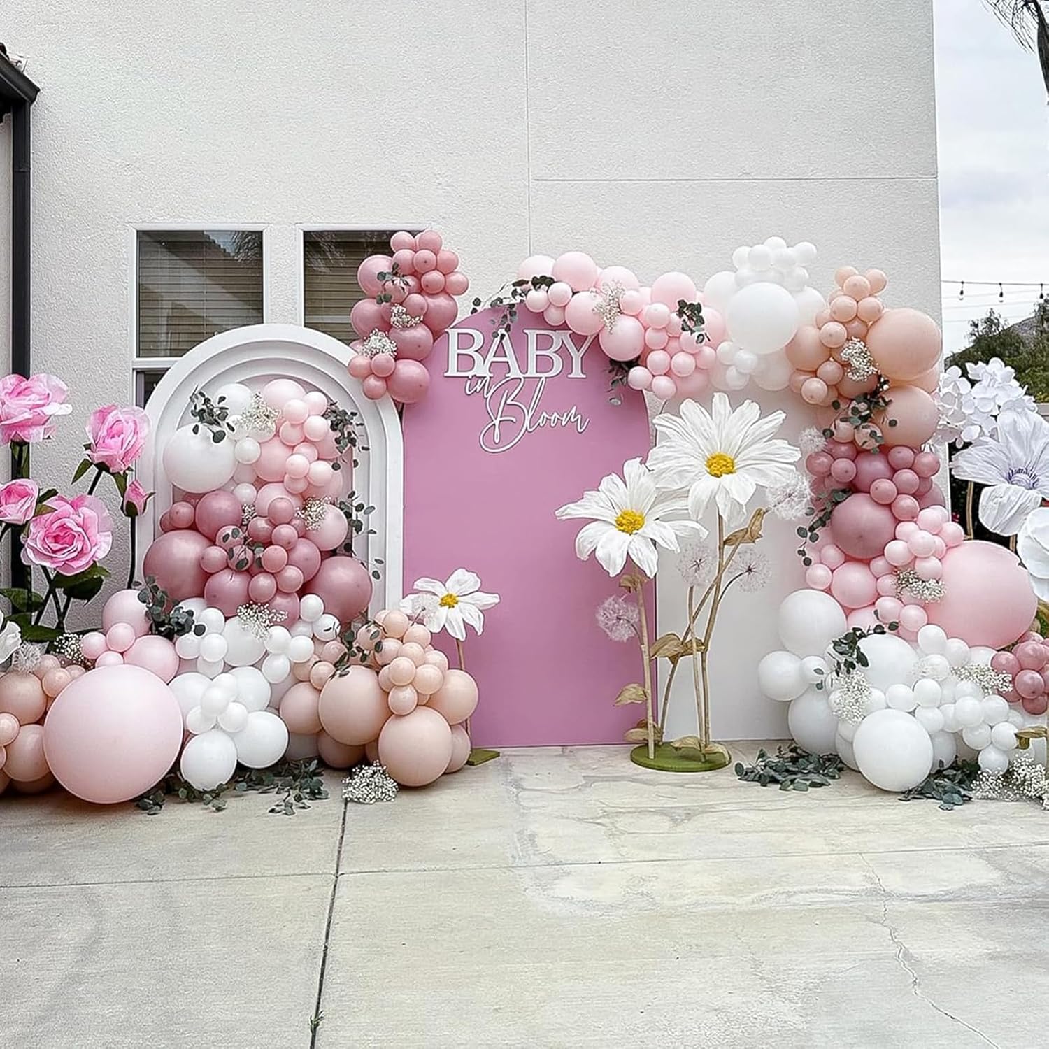 Pink Balloons 113Pcs Different Sizes Boho Decor Kit