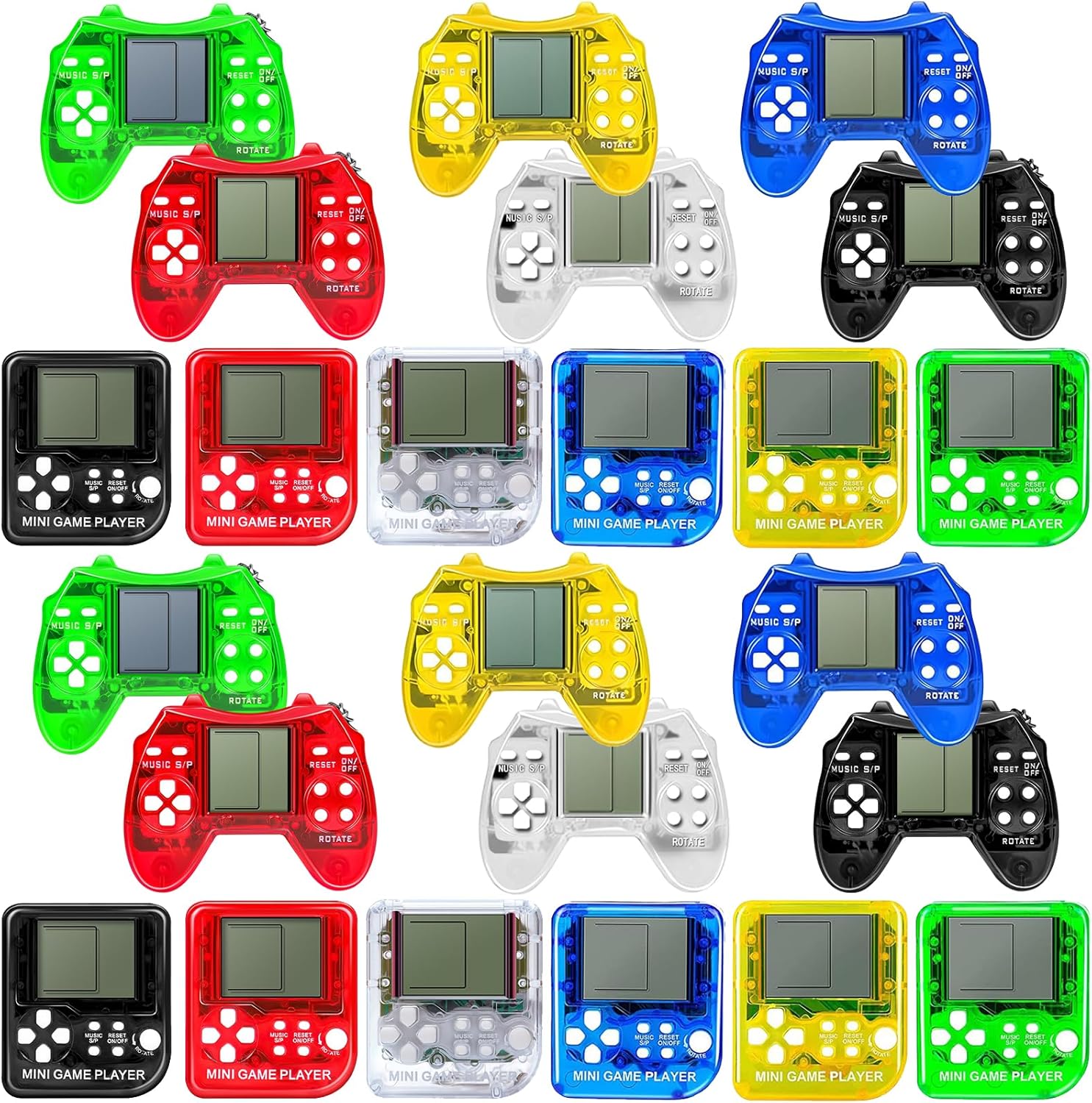 24Pcs Video Game Party Favors Keychain Set