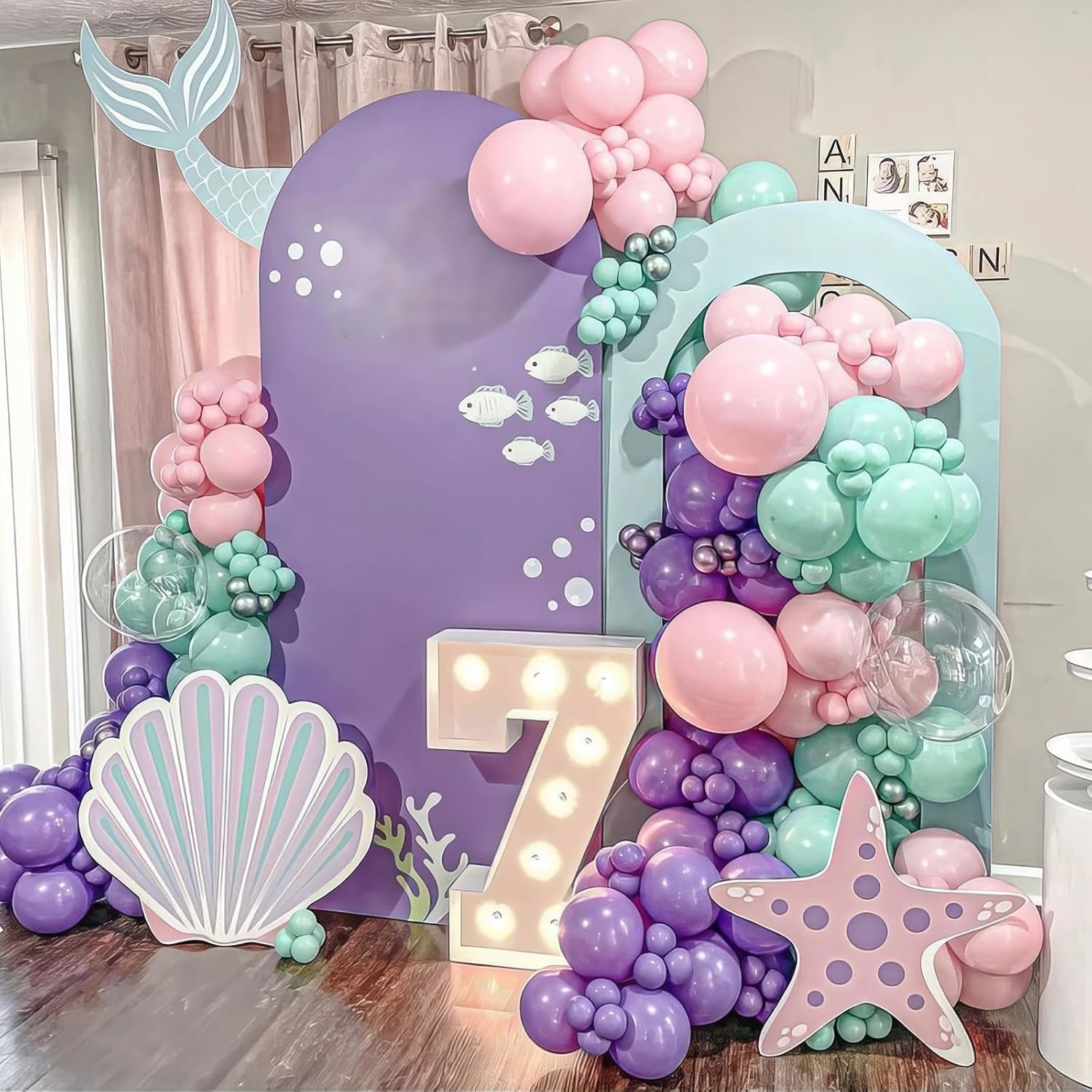 Sowide Mermaid Balloons 50Pcs Party Decorations