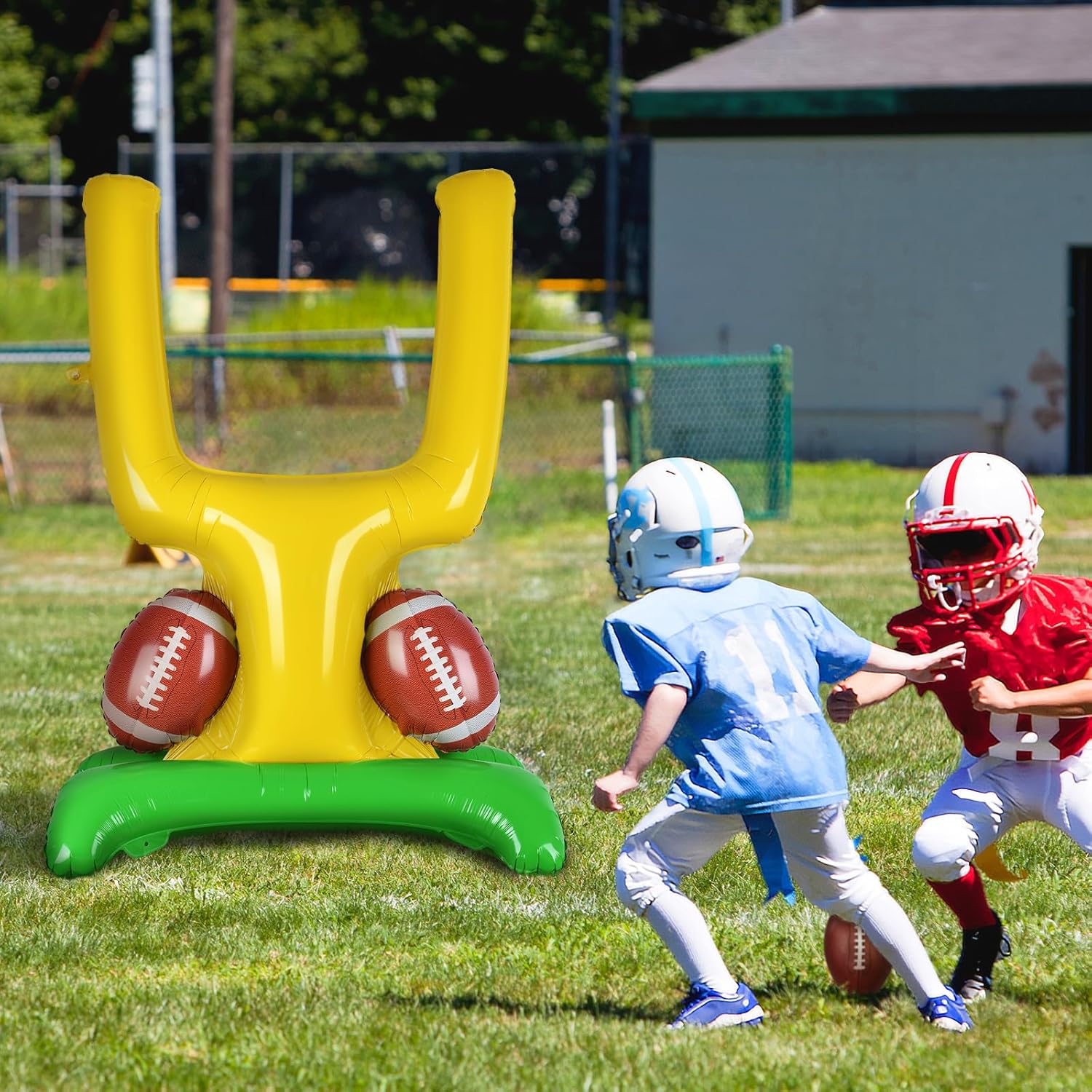 Football Party Supplies Kit Touchdown Balloons Goal Post Decorations