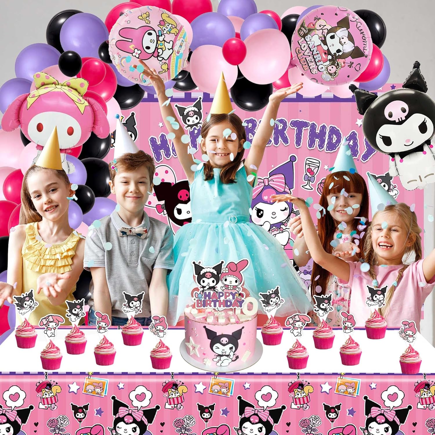 Signreen Kawaii Birthday Party Decor Kit