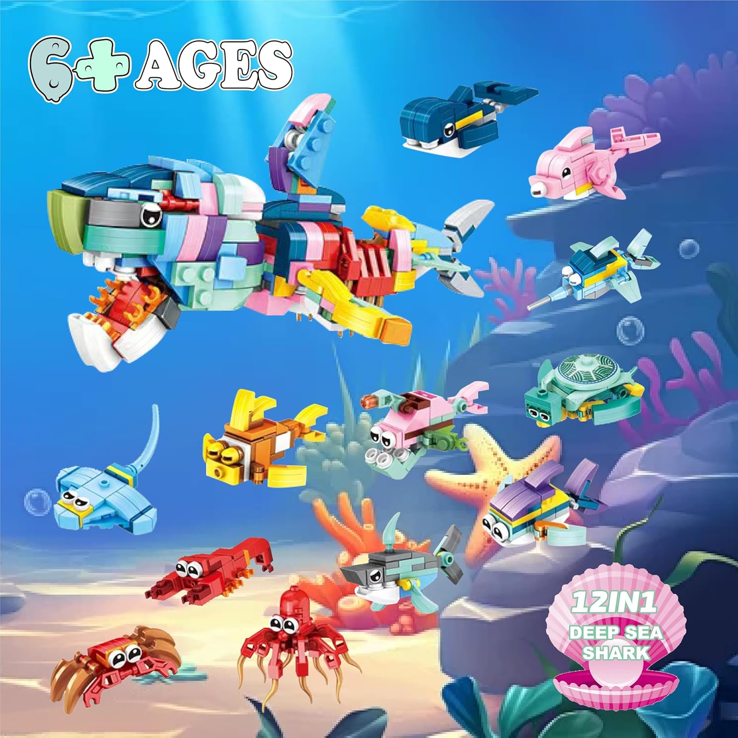 24 Pack Mini Building Blocks Toy for Kids 6-12