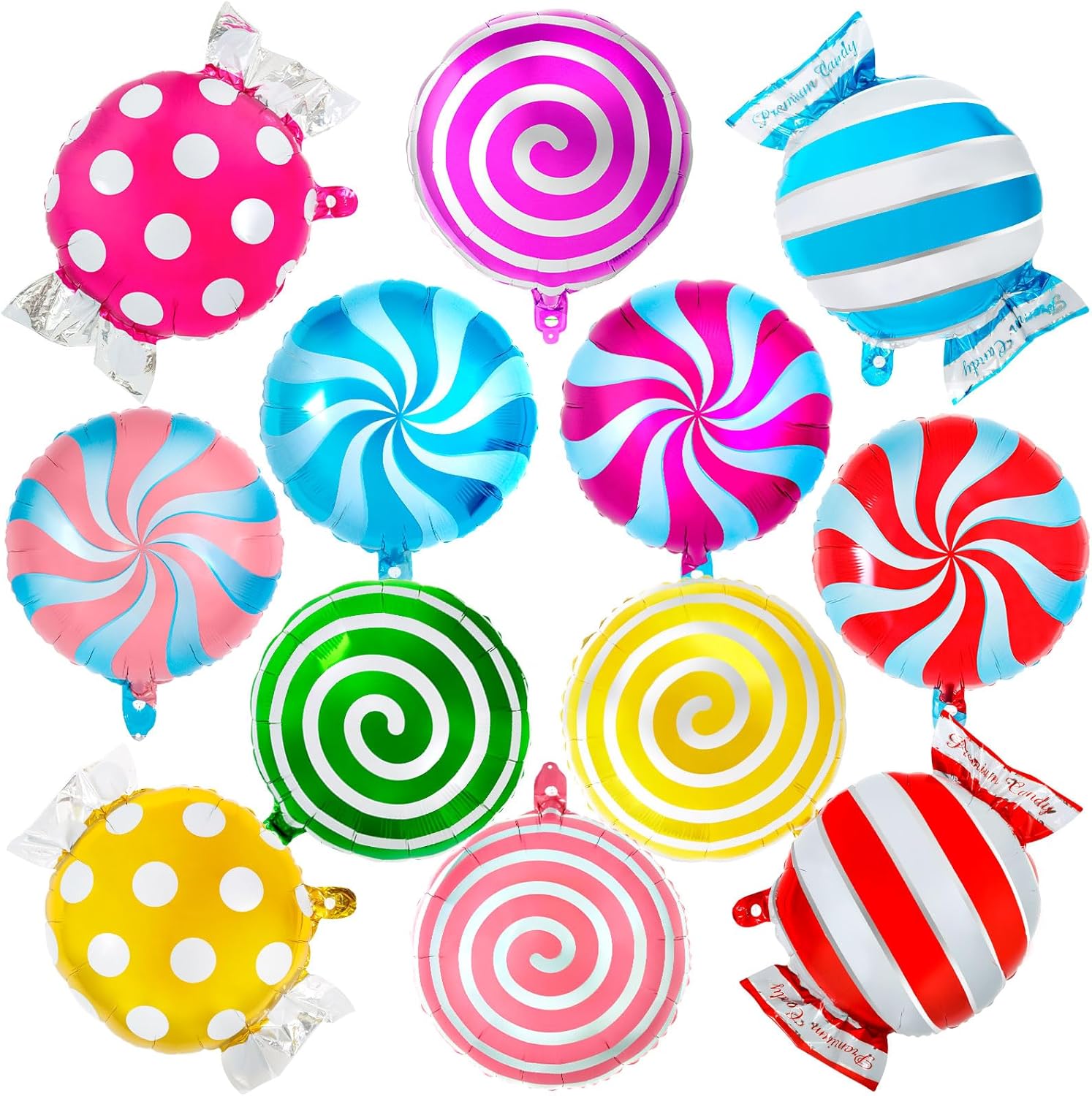 12 Pcs Sweet Candy Balloons 18 Inch Party Decorations