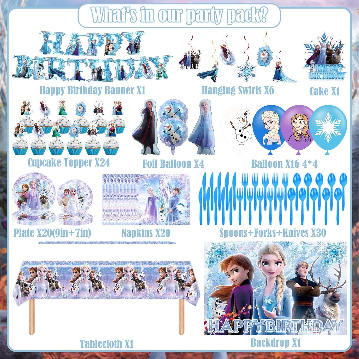 Birthday Party Decorations Supplies Set for Kids