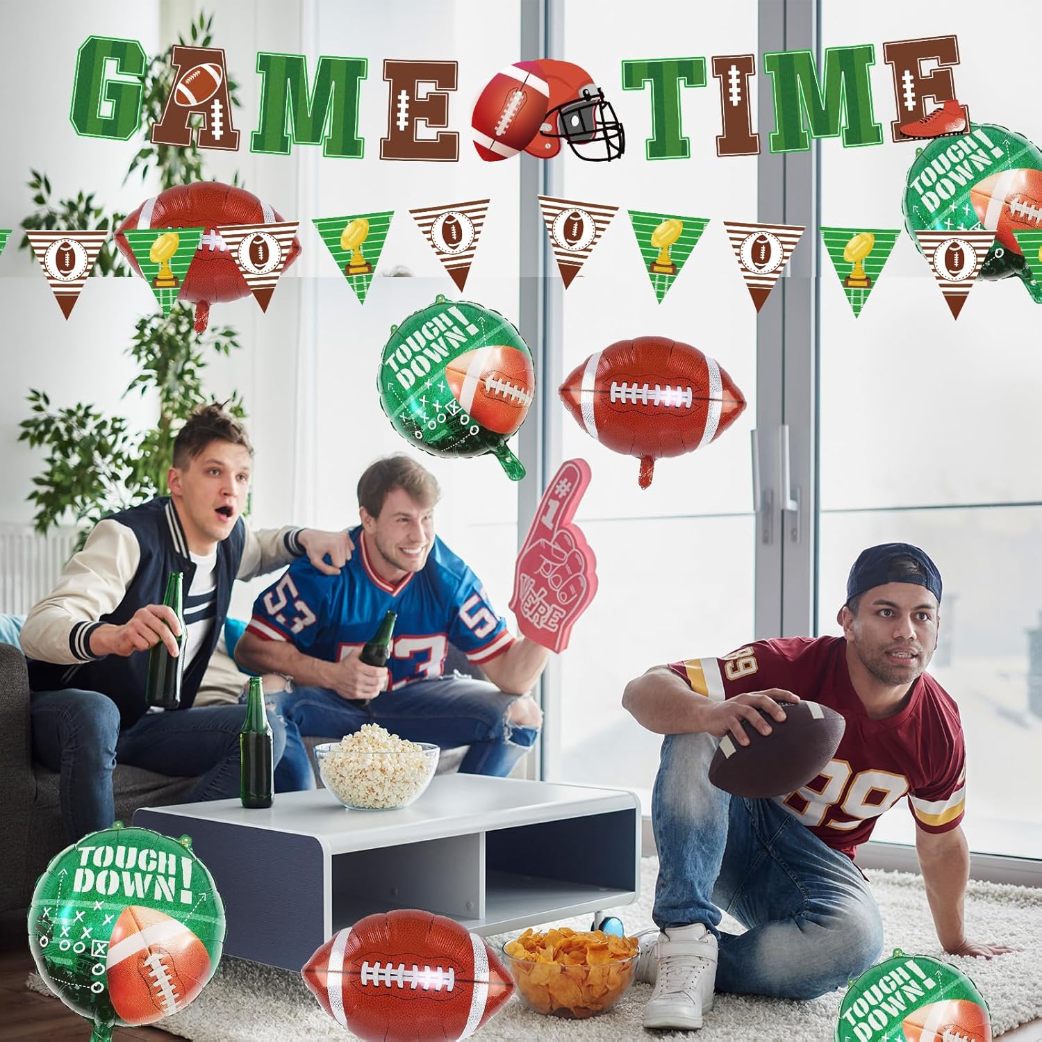 Football Theme Party Supplies Game Time Banners