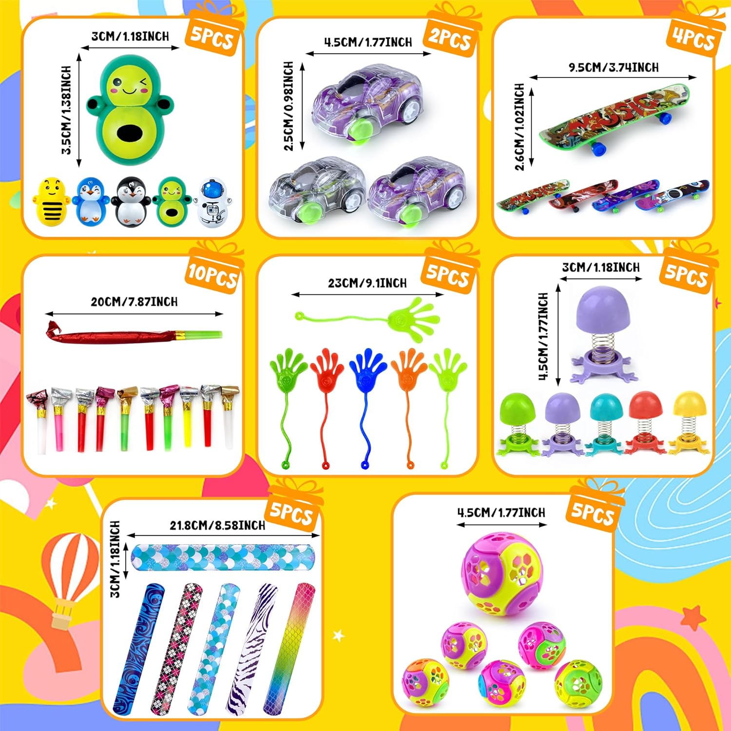 69pcs Multi-Item Party Favor Pack