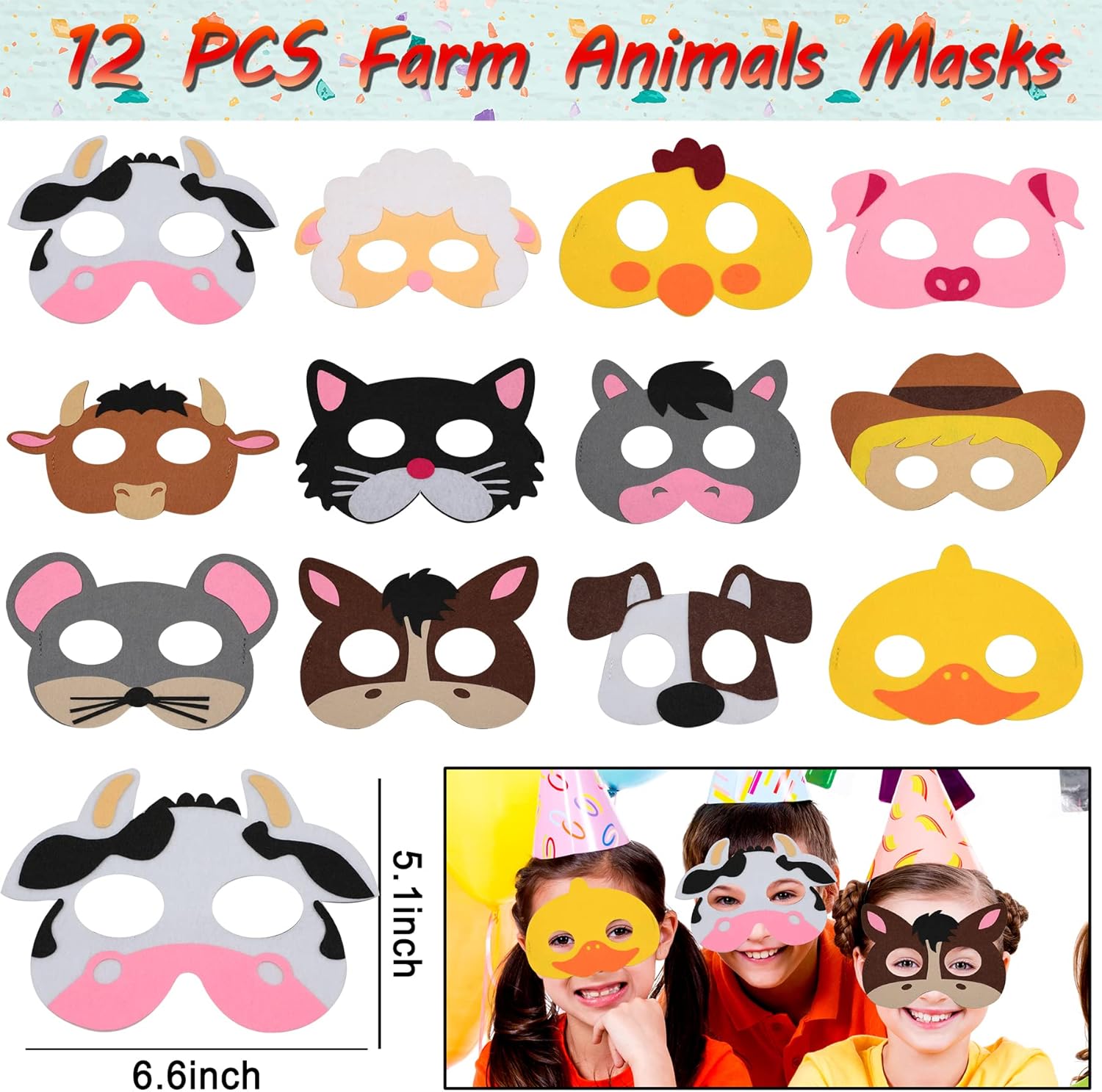 Farm Animals Party Favors Set 84PCS Kids Birthday Gifts