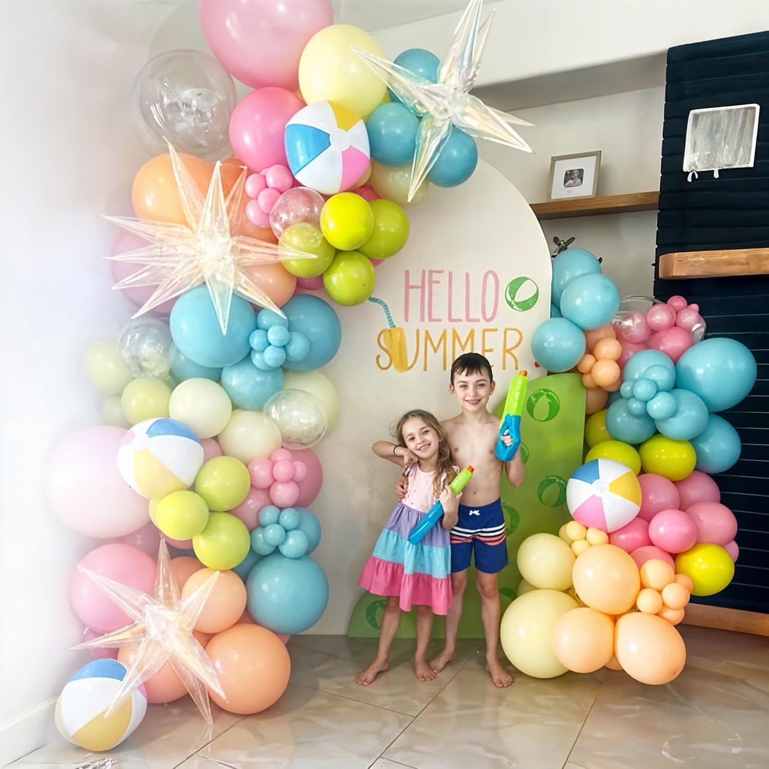 HILAVO Summer Tropical Balloon Garland Kit