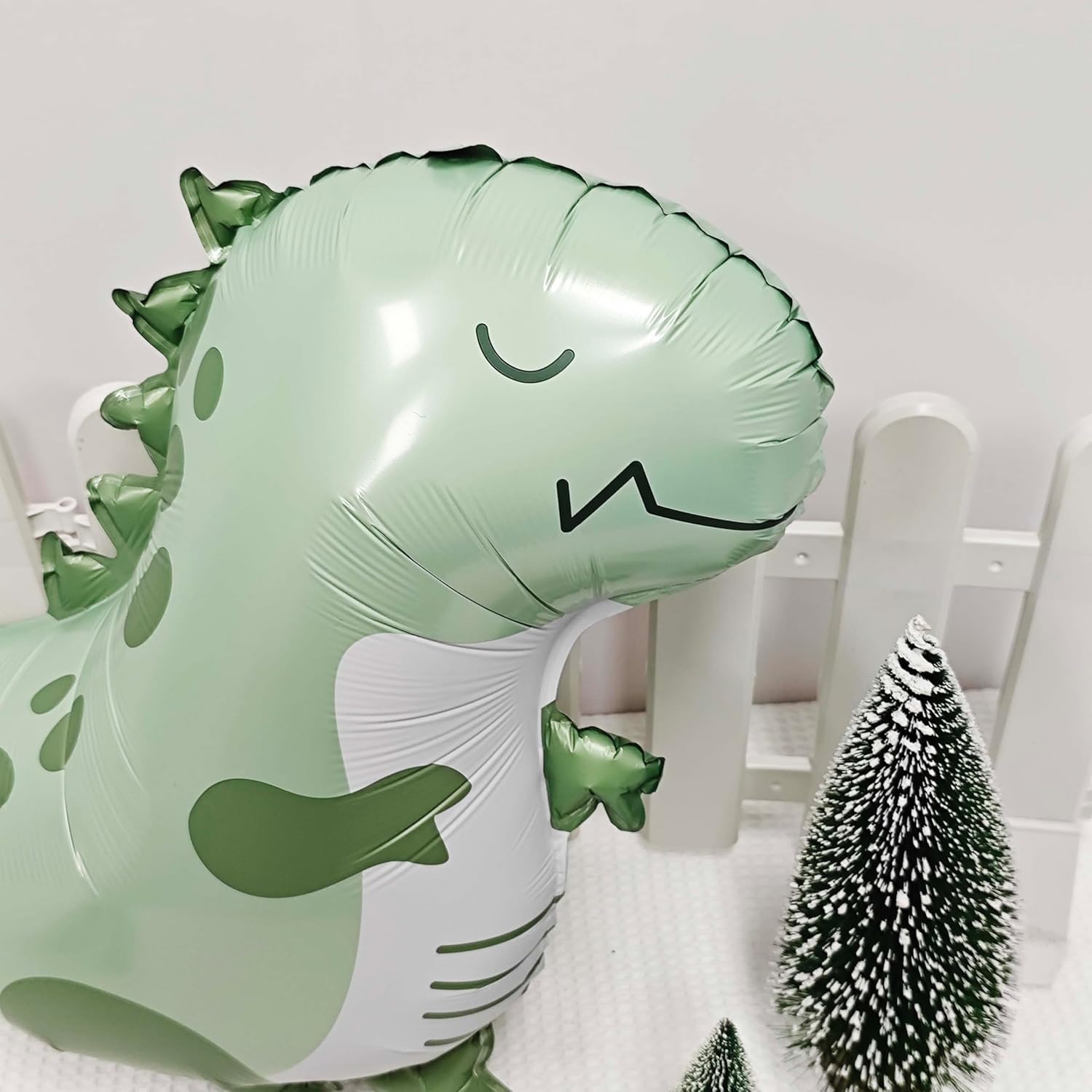 2PCS Dinosaur Foil Balloons for Jungle Birthday Party Decor