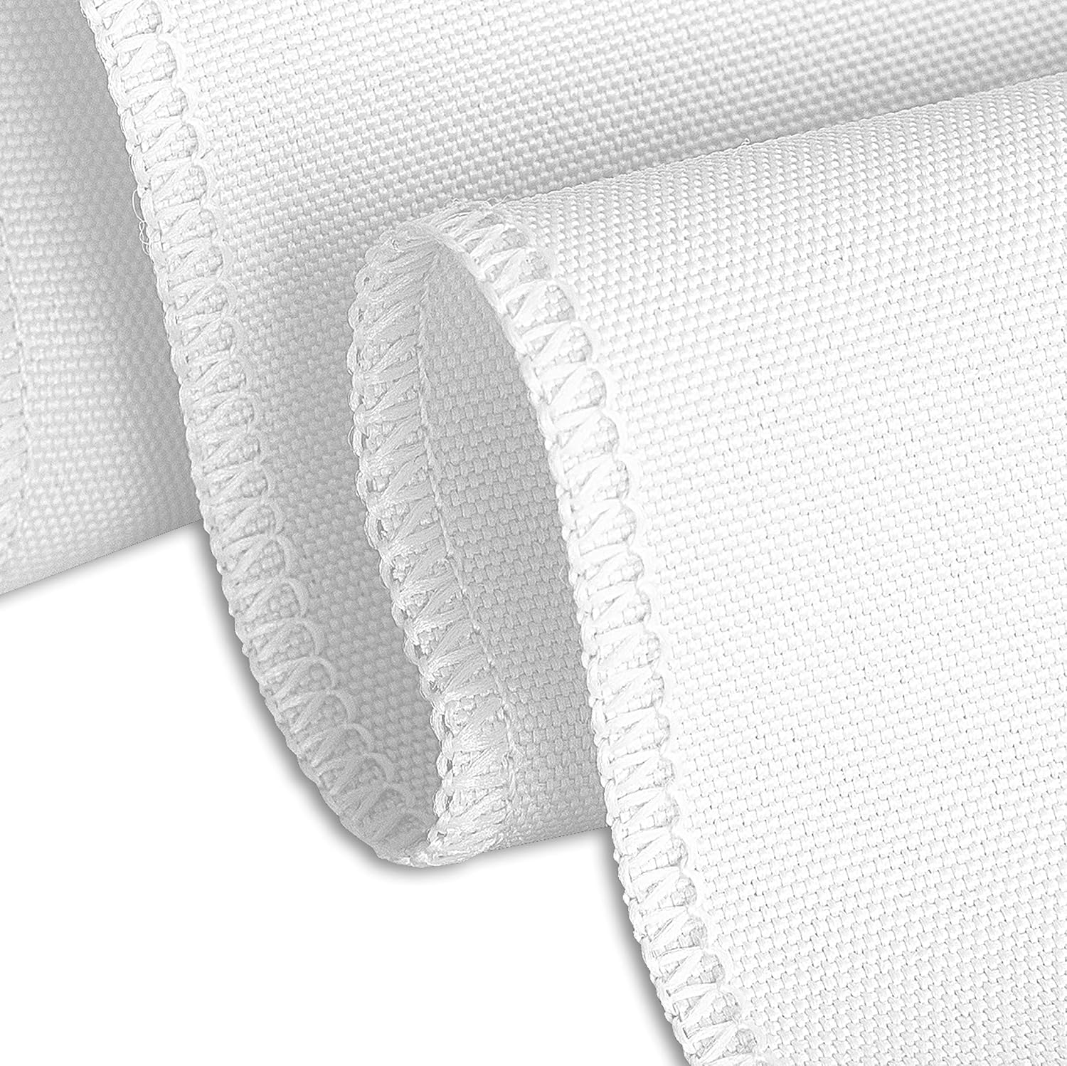 LTC Linens 21 ft White Table Skirt Wedding Banquet Table Cover