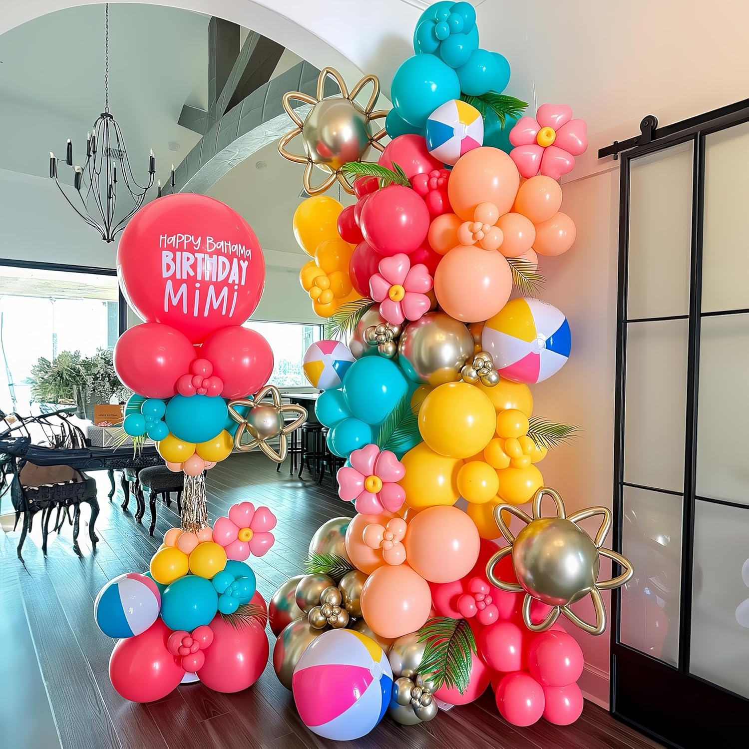HILAVO Summer Tropical Balloon Garland Kit