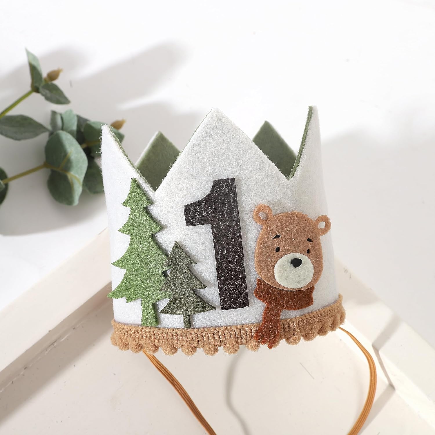 One Happy Camper Teddy Bear 1st Birthday Hat for Boys