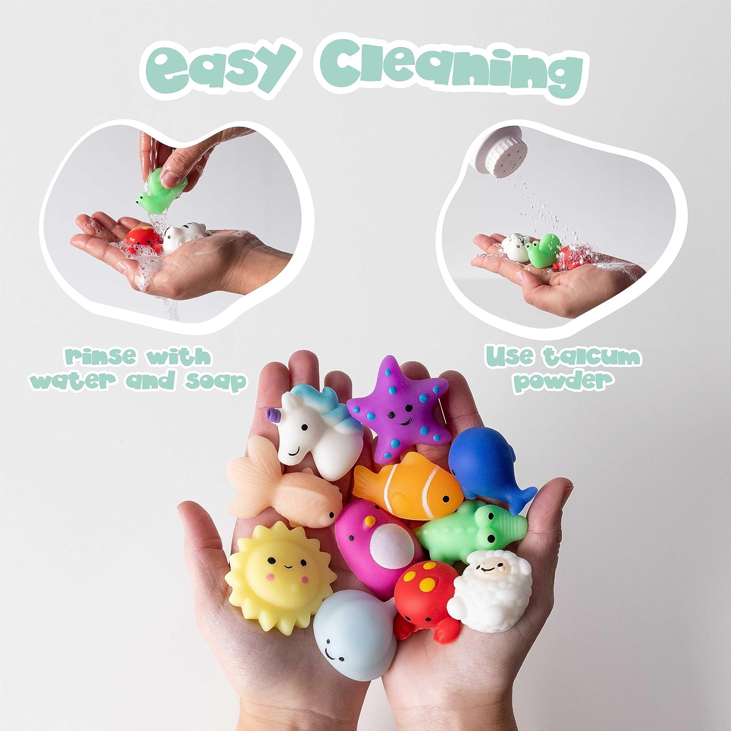 80 Piece Mochi Squishy Toy Pack for Kids Party Favors - BONNYCO